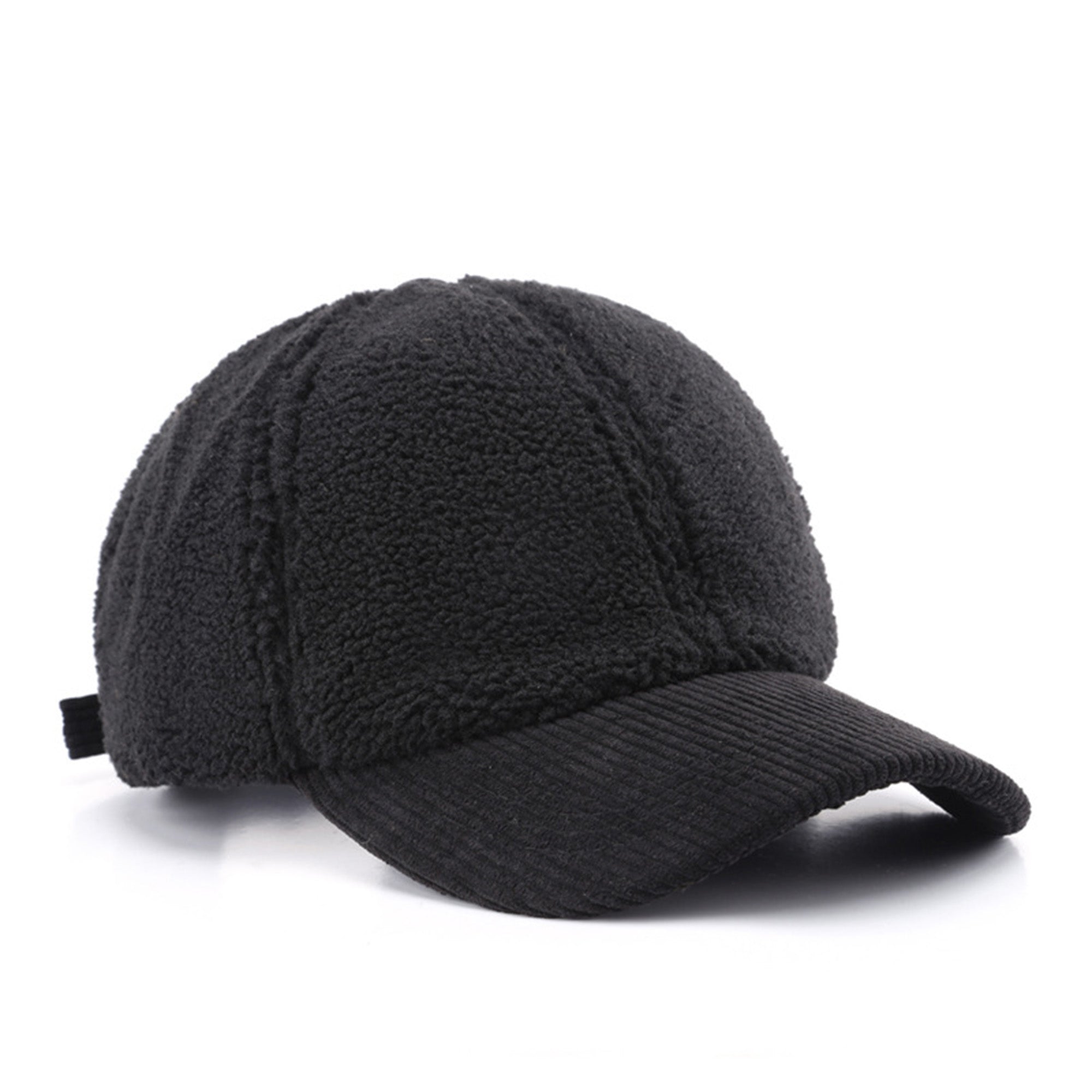Anna-Kaci Plush High Pile Fleece Baseball Cap with Soft Textured Panels and Ribbed Brim Detail for Warmth and Comfortable Everyday Wear