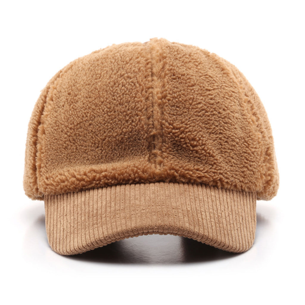Anna-Kaci Plush High Pile Fleece Baseball Cap with Soft Textured Panels and Ribbed Brim Detail for Warmth and Comfortable Everyday Wear