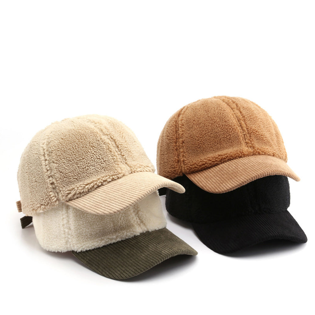Anna-Kaci Plush High Pile Fleece Baseball Cap with Soft Textured Panels and Ribbed Brim Detail for Warmth and Comfortable Everyday Wear