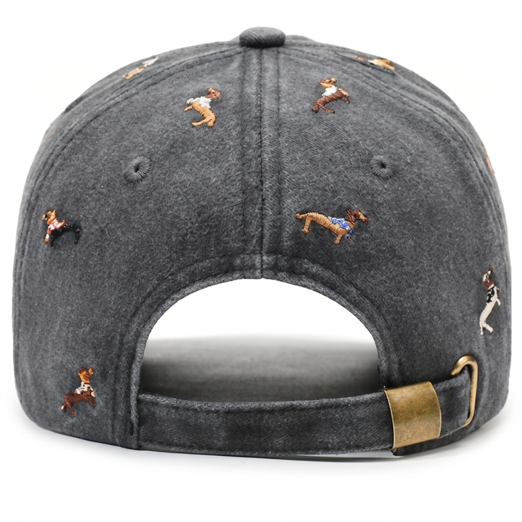 Anna-Kaci Women's Embroidered Dog Baseball Cap with Curved Brim Soft Structured Crown and Adjustable Back Strap