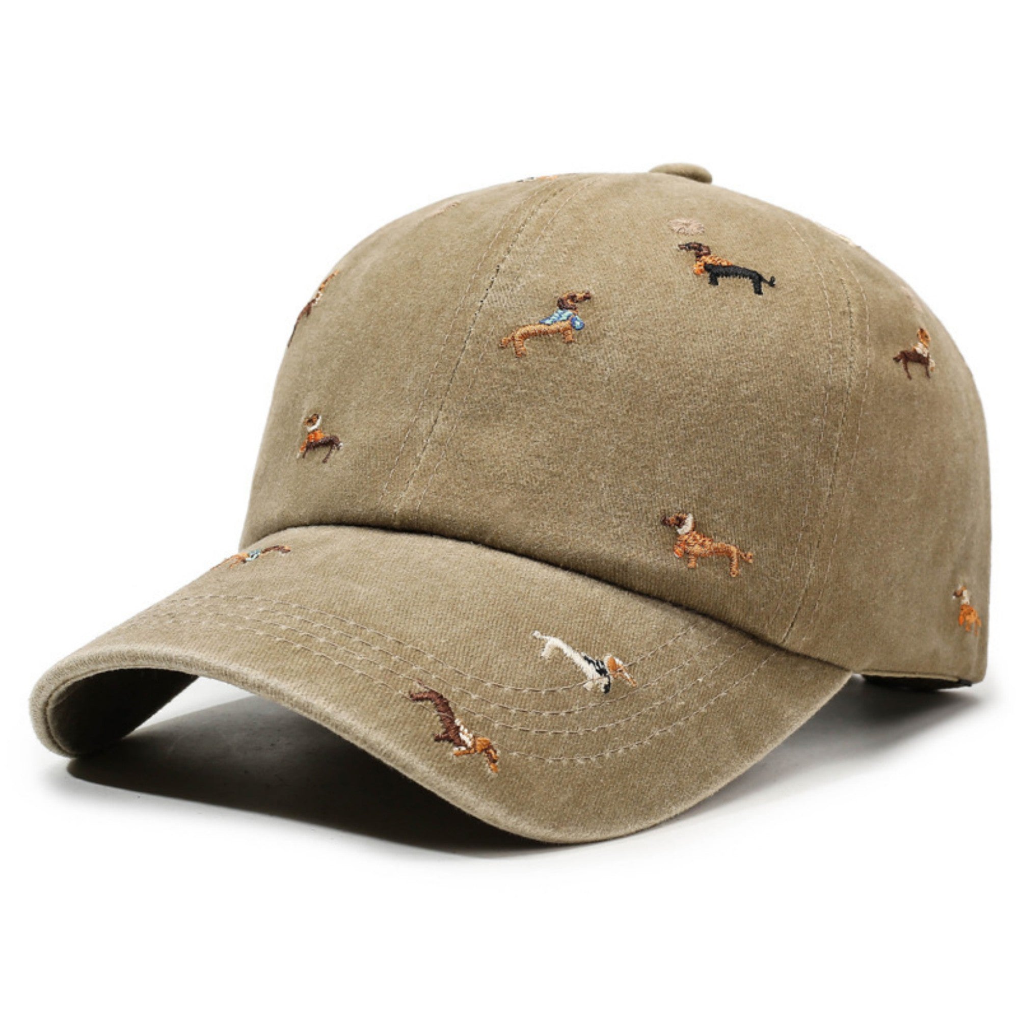 Anna-Kaci Women's Embroidered Dog Baseball Cap with Curved Brim Soft Structured Crown and Adjustable Back Strap