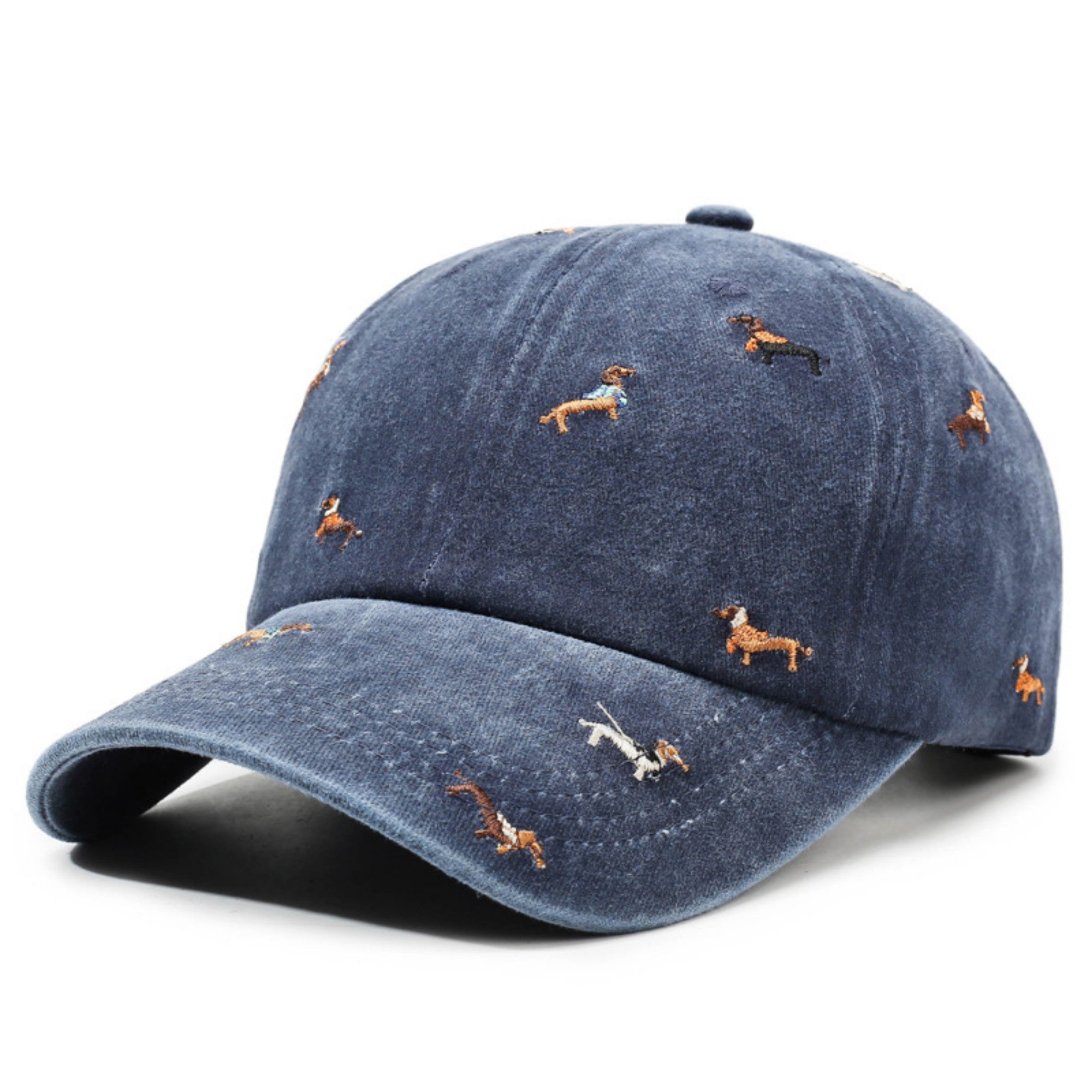 Anna-Kaci Women's Embroidered Dog Baseball Cap with Curved Brim Soft Structured Crown and Adjustable Back Strap