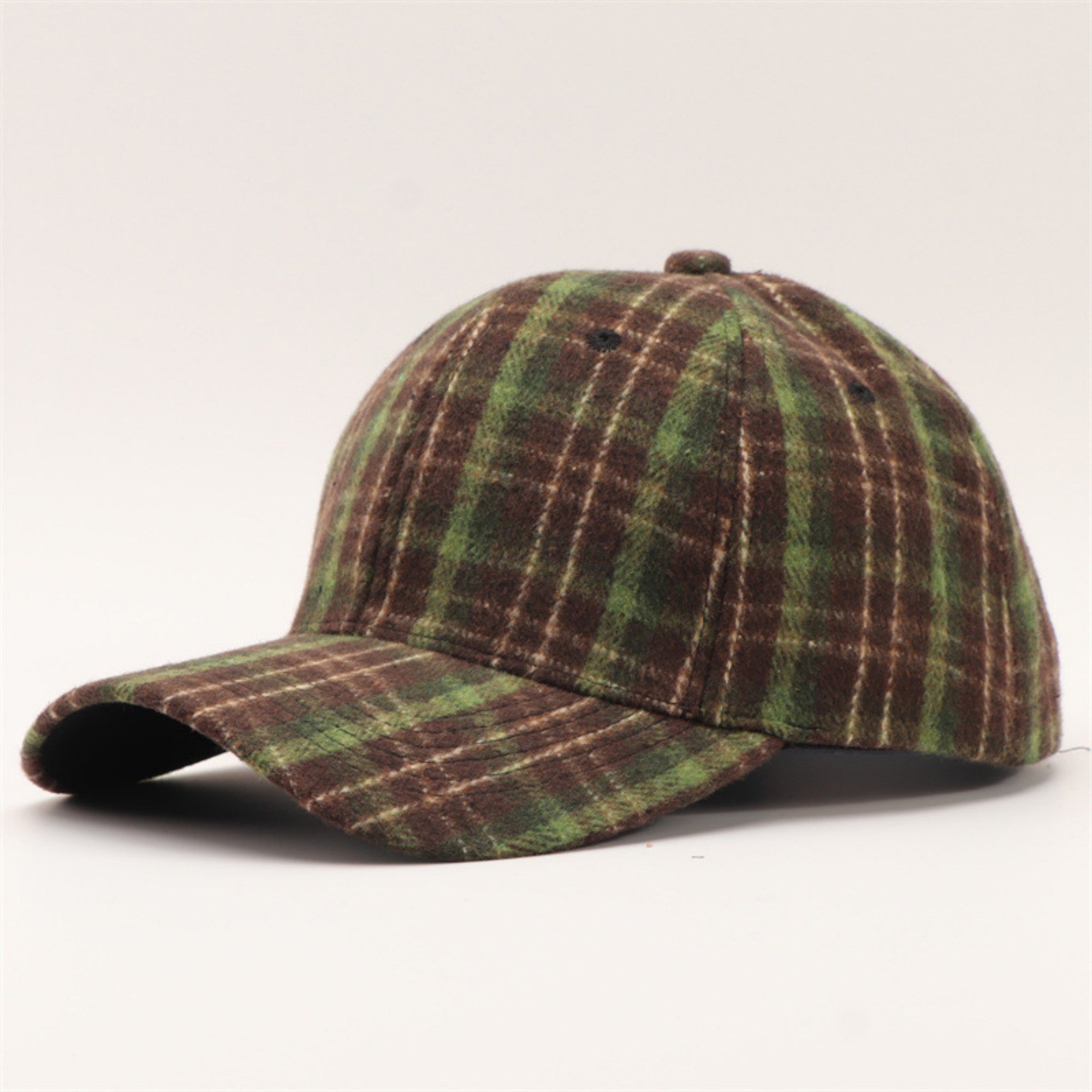 Anna-Kaci Women's Plaid Baseball Cap with Curved Brim Soft Structured Crown and Adjustable Back Strap