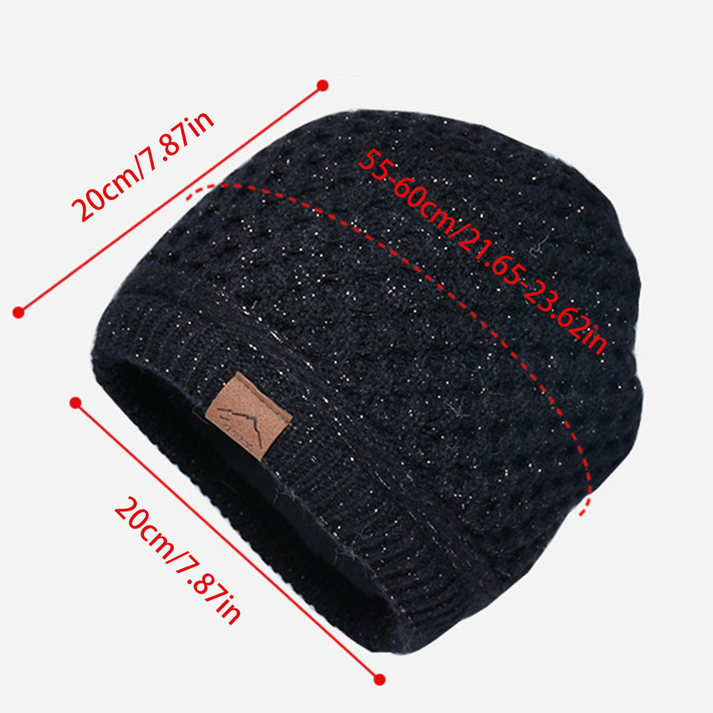 Anna-Kaci Womens Knit Beanie Hat with Ponytail Opening Soft Slouchy Winter Cap