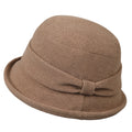 Anna-Kaci Womens Soft Structured Cloche Hat with Classic Side Band
