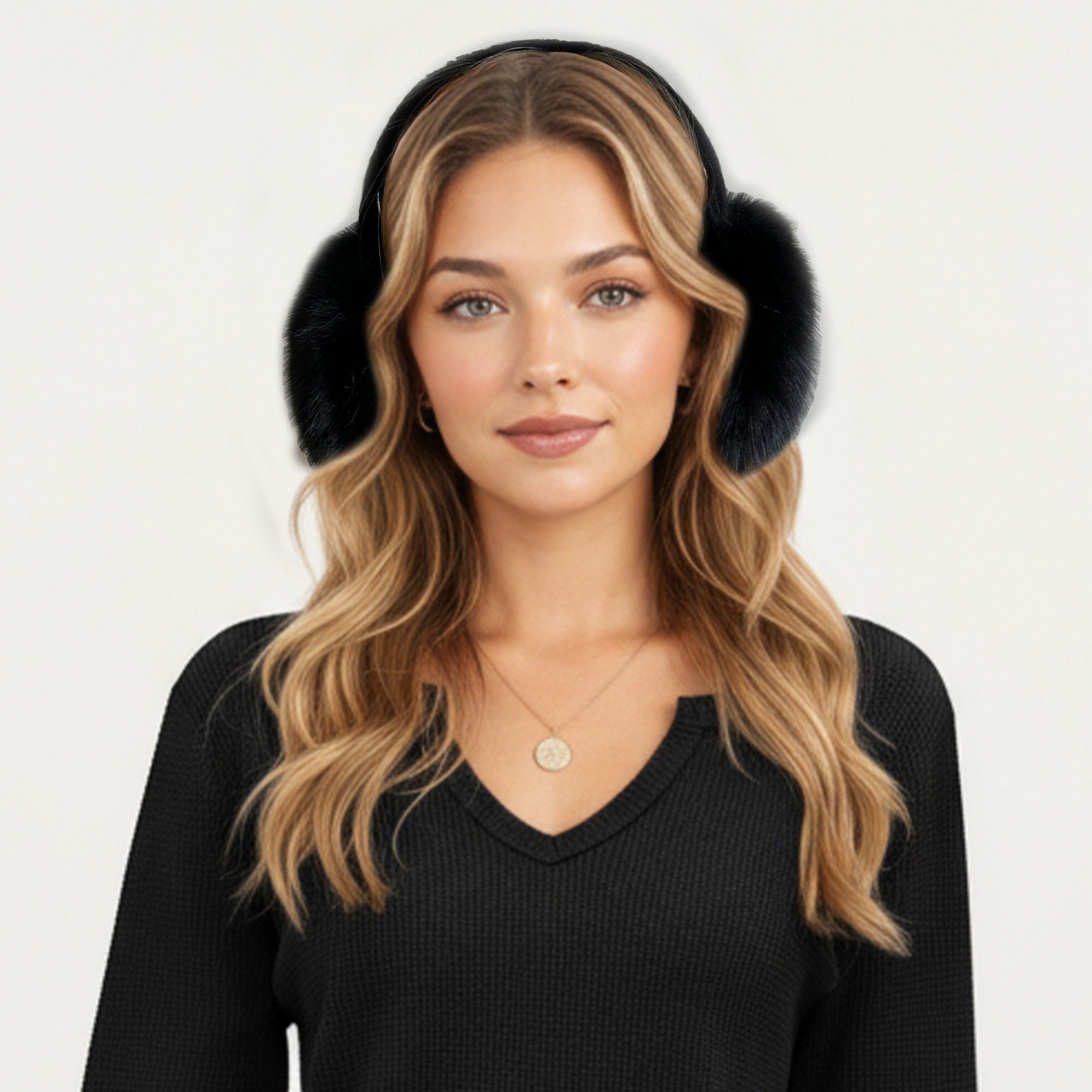 Anna-Kaci Women's Plush Faux Fur Earmuffs with Soft Cushioned Ear Covers and Lightweight Comfortable Wraparound Headband Design