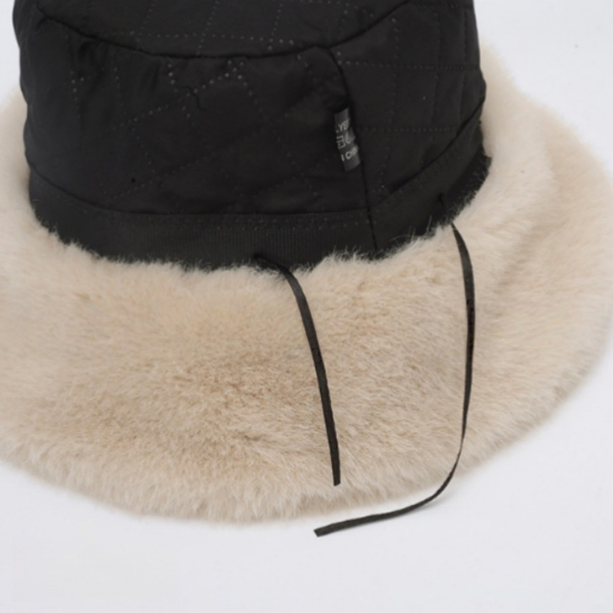 Anna-Kaci Women's Faux Shearling Bucket Hat with Contrast Band Detail and Soft High Pile Texture