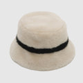 Anna-Kaci Women's Faux Shearling Bucket Hat with Contrast Band Detail and Soft High Pile Texture