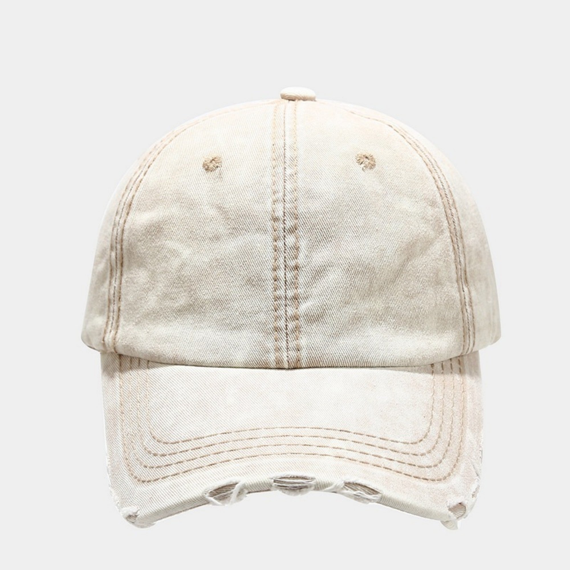 Anna-Kaci Women's Distressed Washed Baseball Cap with Curved Brim