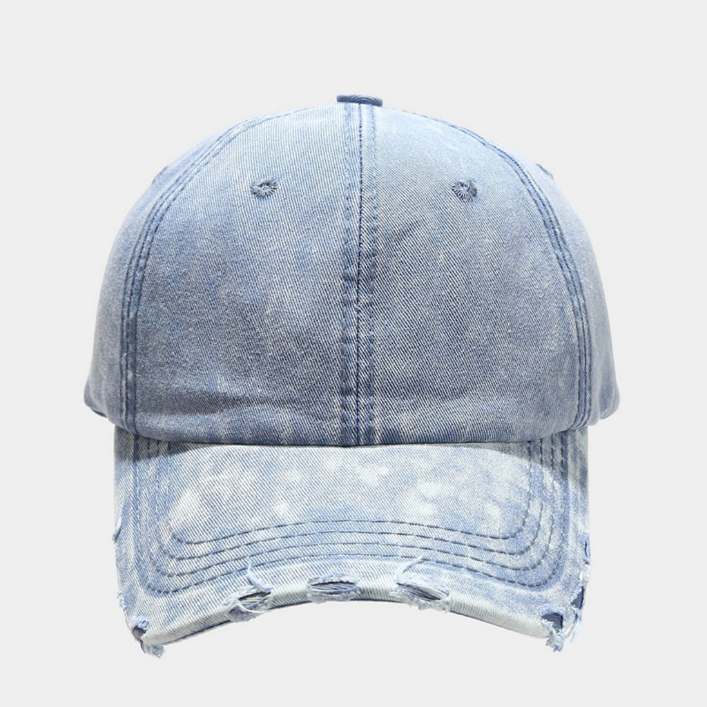 Anna-Kaci Women's Distressed Washed Baseball Cap with Curved Brim