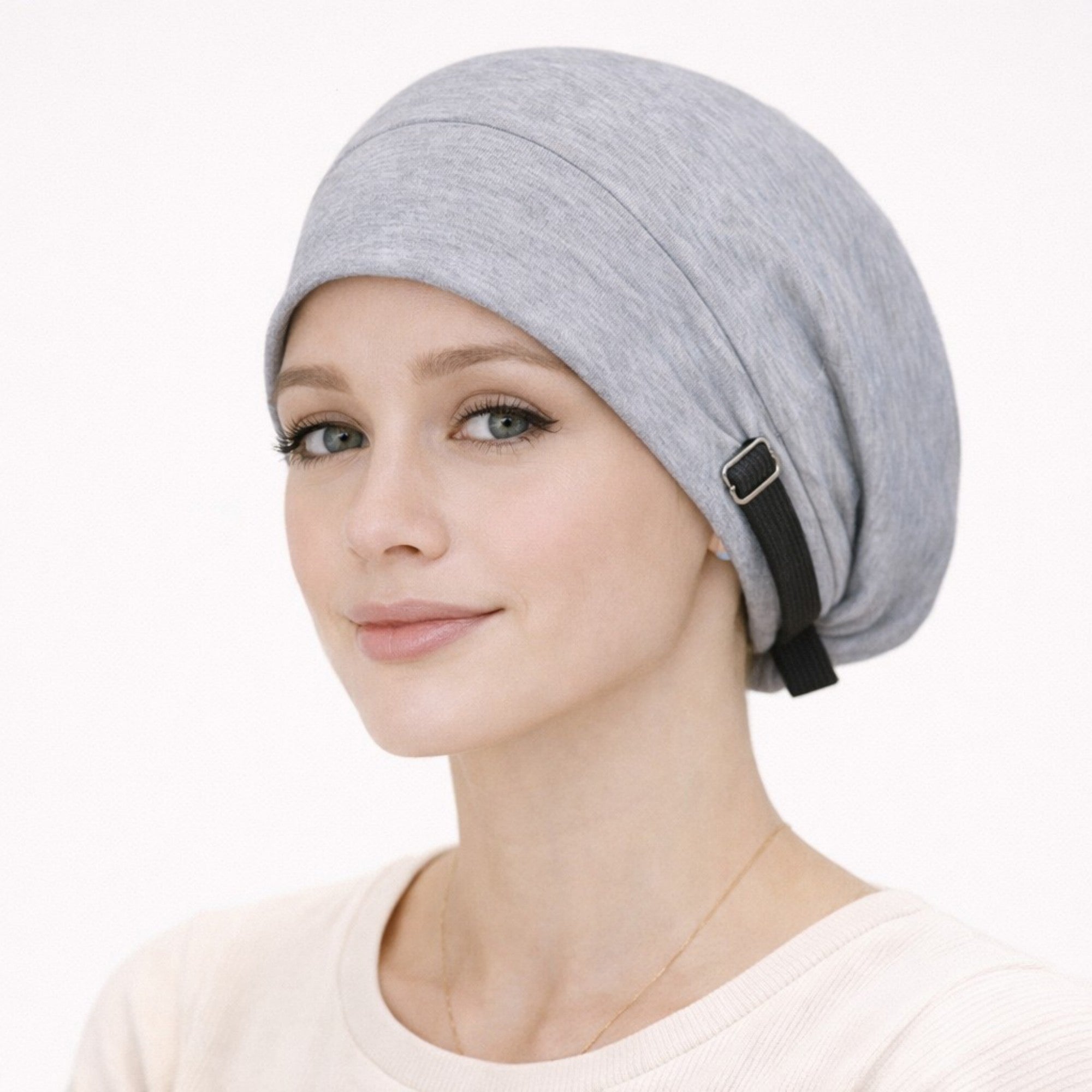 Anna-Kaci Women's Adjustable Satin-Lined Sleep Bonnet with Soft Stretch Fit and Secure Strap Closure