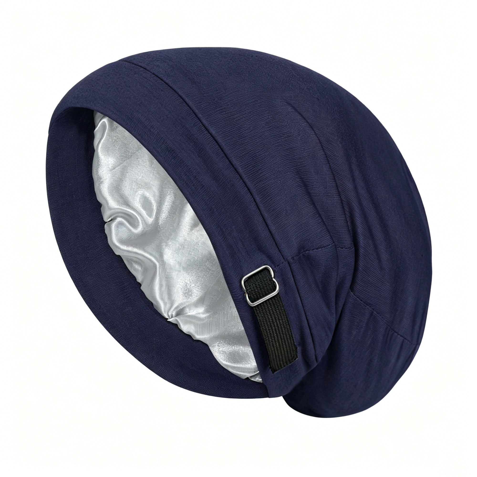 Anna-Kaci Women's Adjustable Satin-Lined Sleep Bonnet with Soft Stretch Fit and Secure Strap Closure