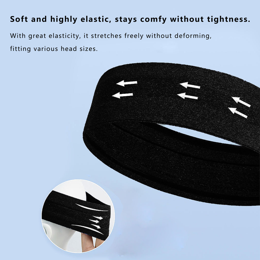 Anna-Kaci No Damage Stretchy Headbands Moisture-Wicking Quick-Dry for Sports Running Yoga Workouts Unisex