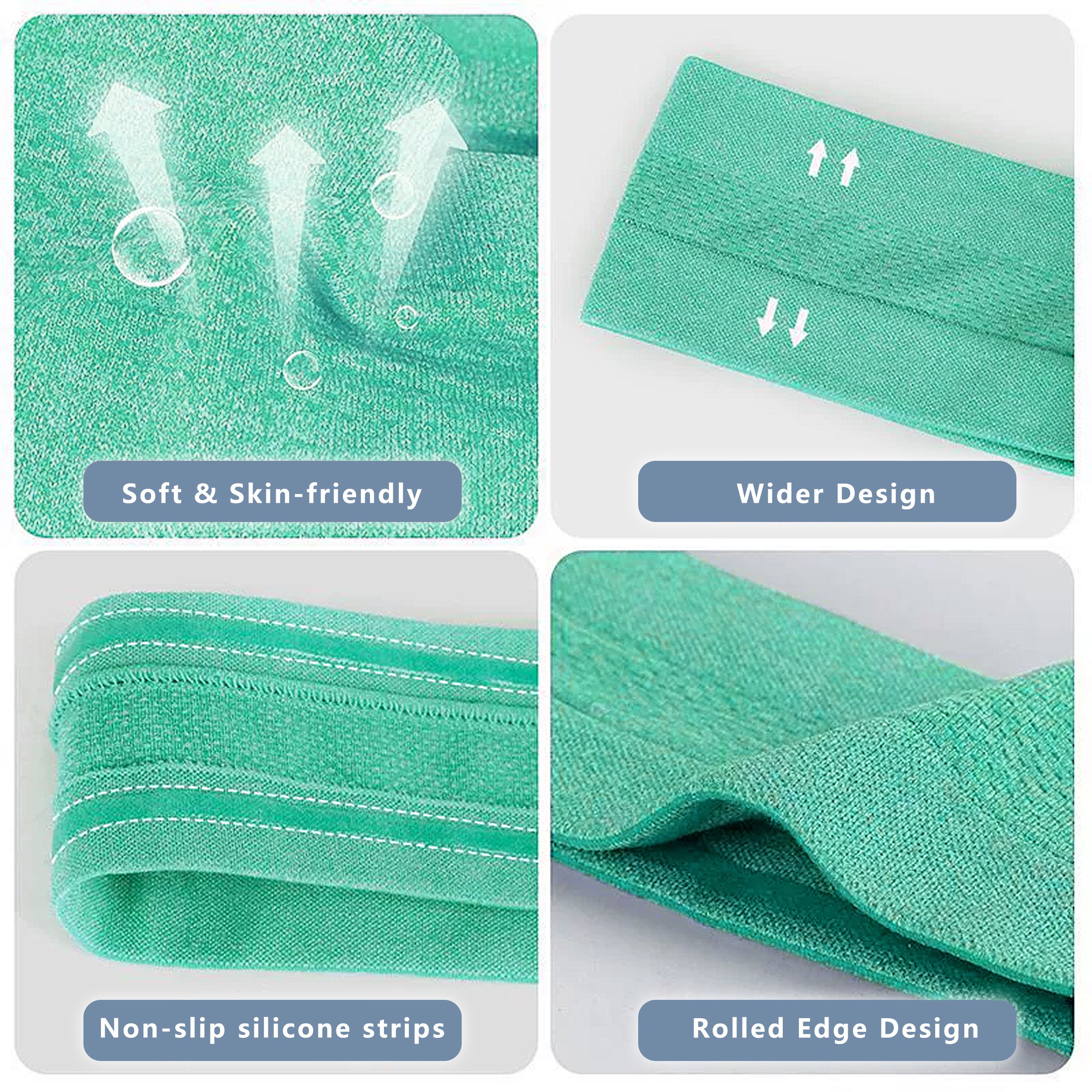 Anna-Kaci No Damage Stretchy Headbands Moisture-Wicking Quick-Dry for Sports Running Yoga Workouts Unisex