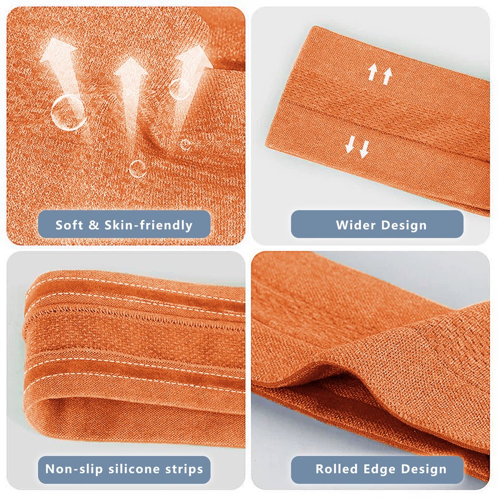Anna-Kaci No Damage Stretchy Headbands Moisture-Wicking Quick-Dry for Sports Running Yoga Workouts Unisex