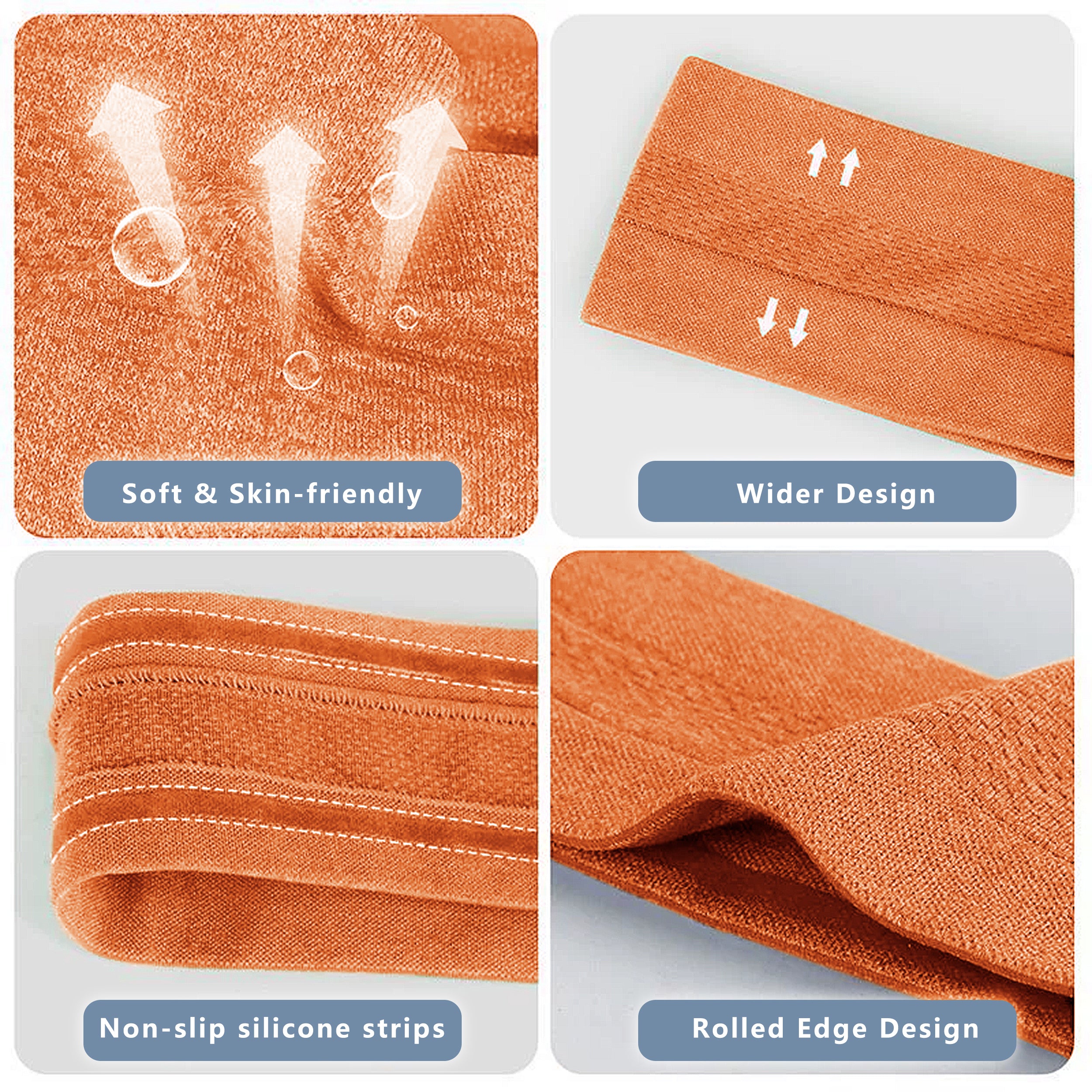 Anna-Kaci No Damage Stretchy Headbands Moisture-Wicking Quick-Dry for Sports Running Yoga Workouts Unisex