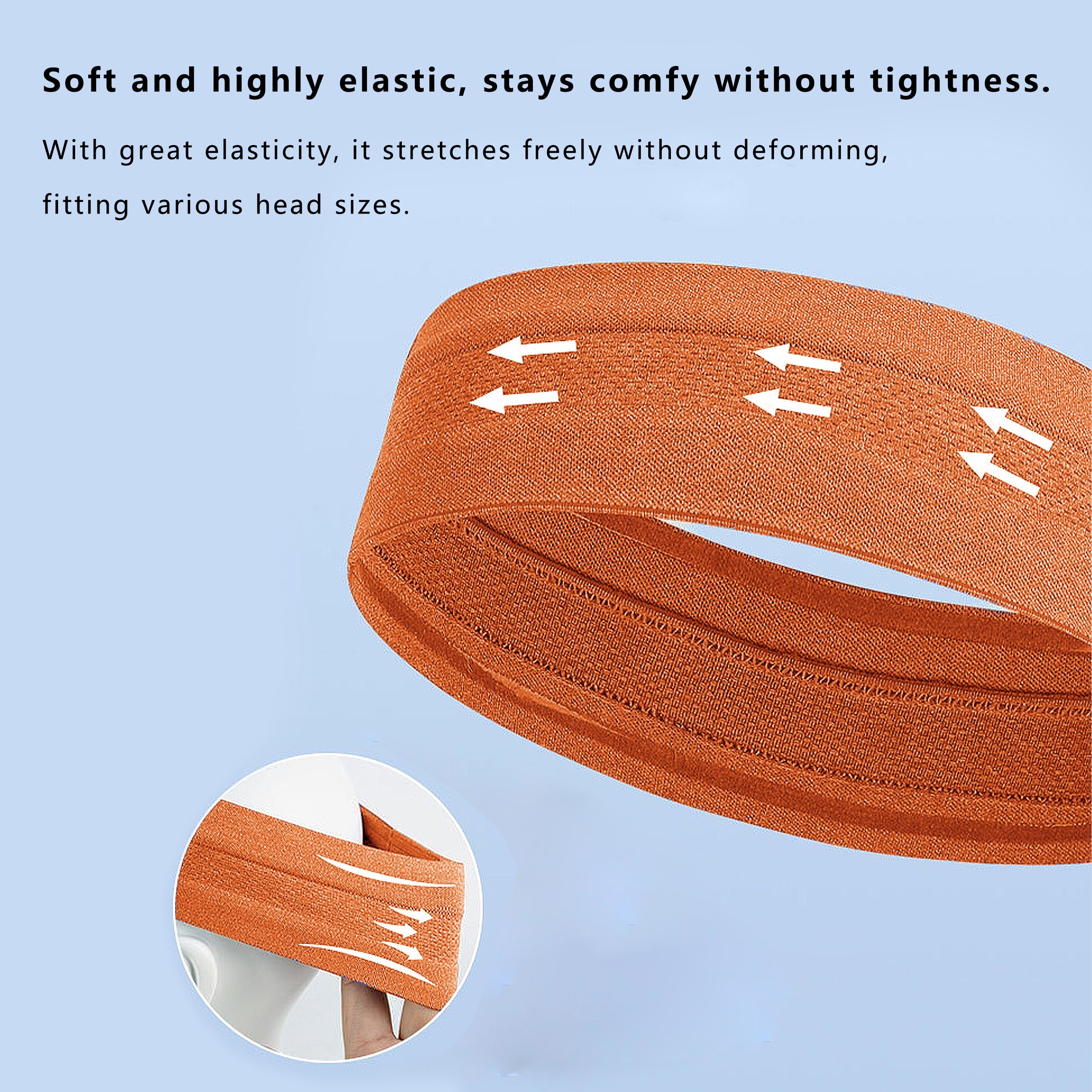 Anna-Kaci No Damage Stretchy Headbands Moisture-Wicking Quick-Dry for Sports Running Yoga Workouts Unisex