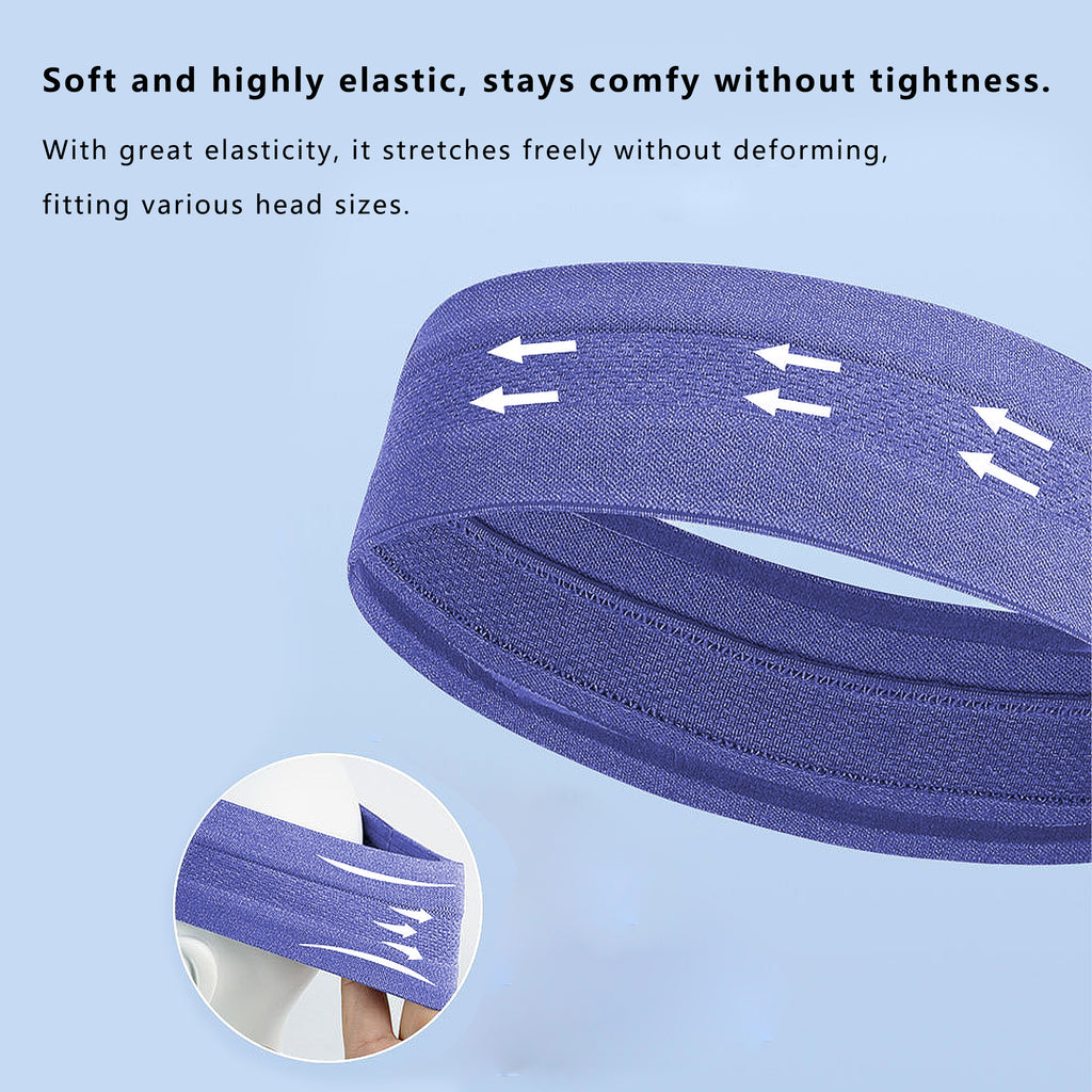 Anna-Kaci No Damage Stretchy Headbands Moisture-Wicking Quick-Dry for Sports Running Yoga Workouts Unisex