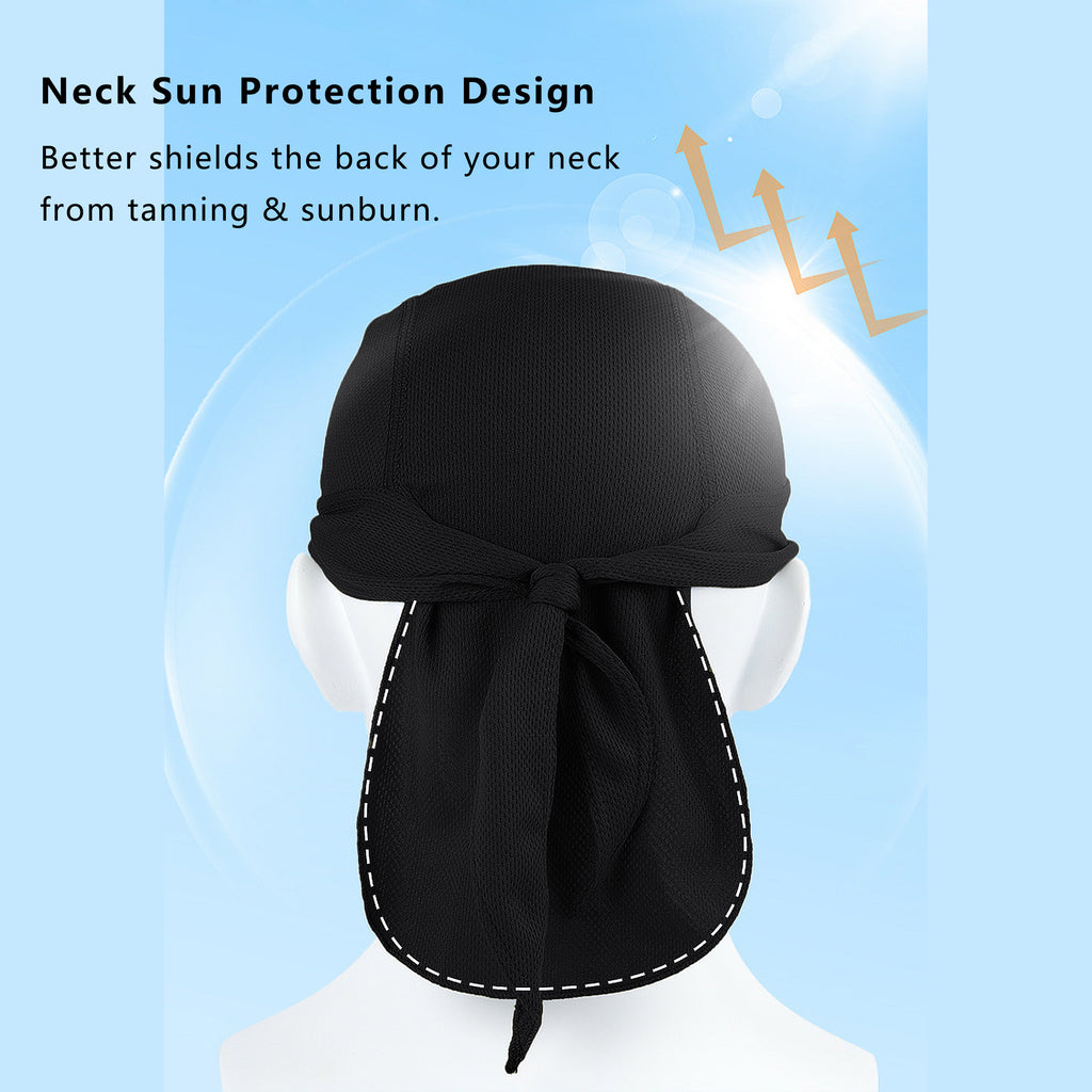 Anna-Kaci Sweat-Wicking Quick-Dry Skull Cap Cycling Hat Pirate Hat Bandana Head Wrap for Men and Women Sports