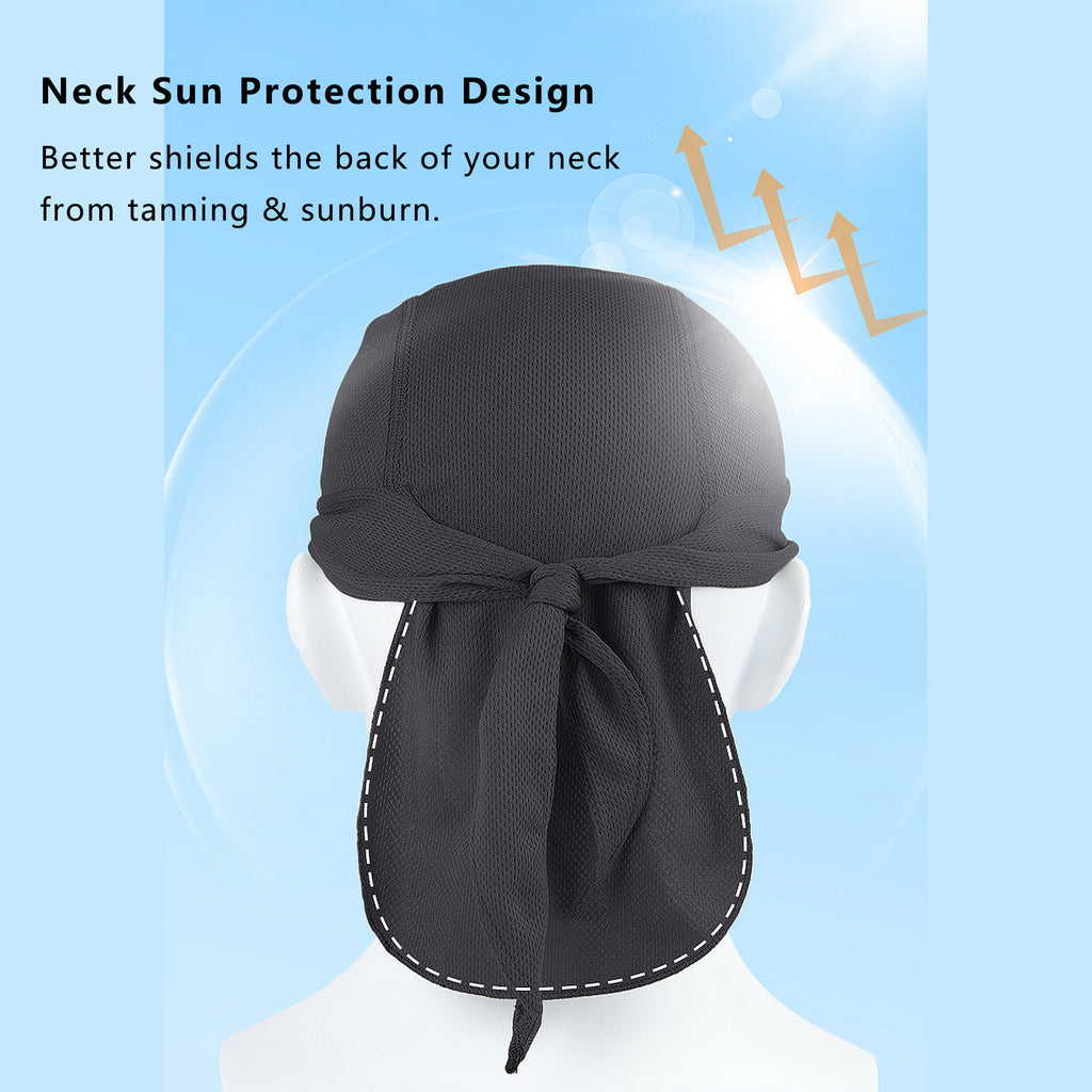 Anna-Kaci Sweat-Wicking Quick-Dry Skull Cap Cycling Hat Pirate Hat Bandana Head Wrap for Men and Women Sports
