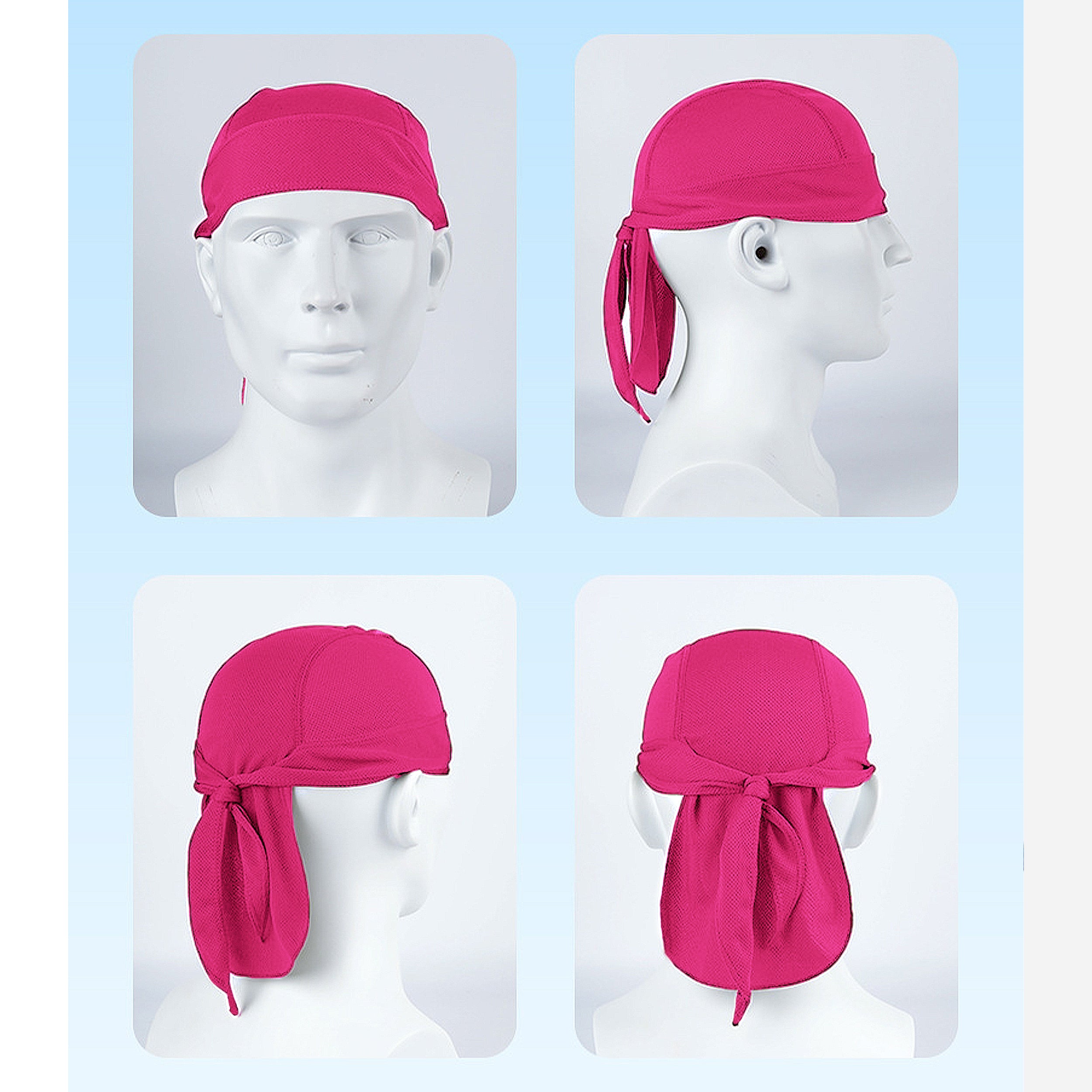 Anna-Kaci Sweat-Wicking Quick-Dry Skull Cap Cycling Hat Pirate Hat Bandana Head Wrap for Men and Women Sports