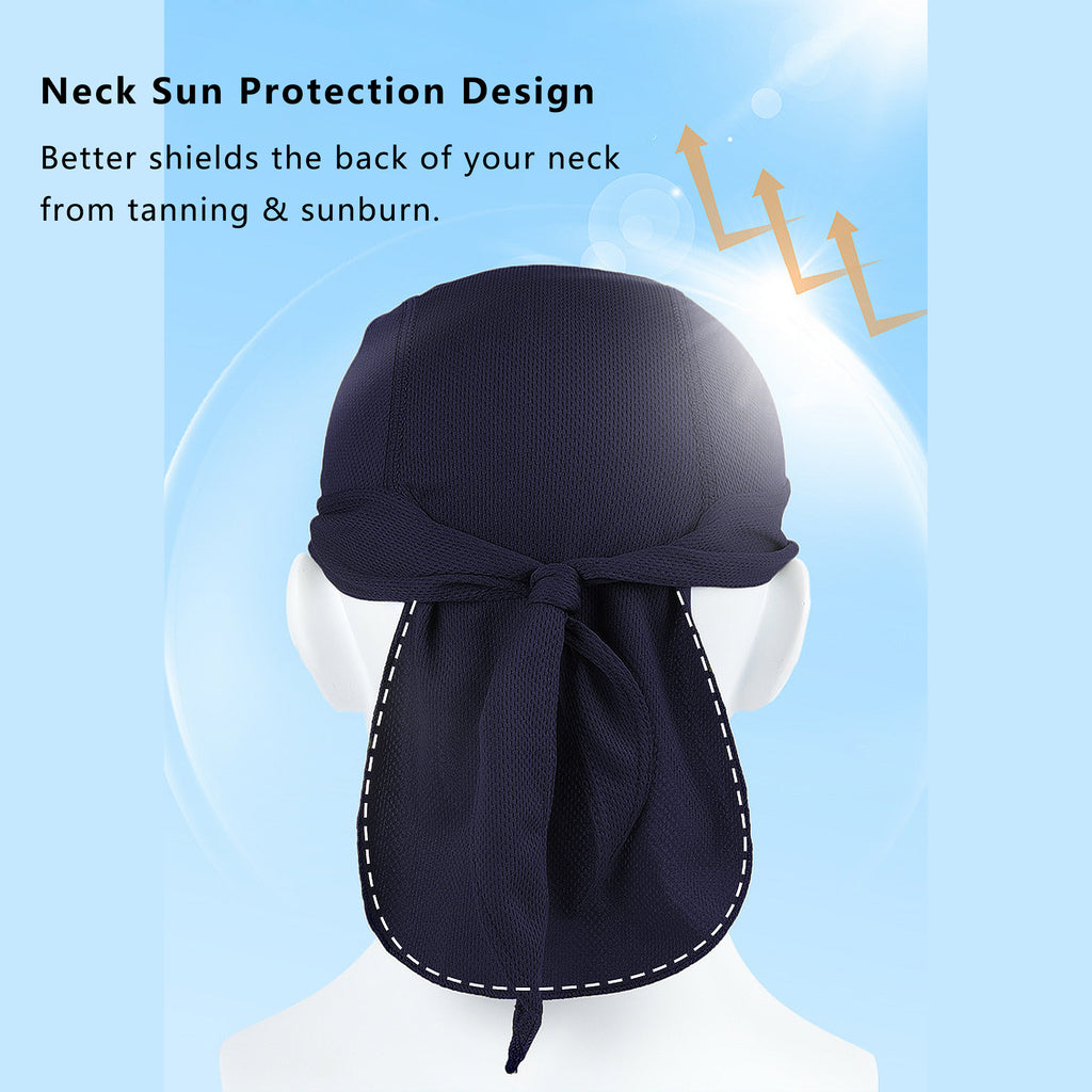 Anna-Kaci Sweat-Wicking Quick-Dry Skull Cap Cycling Hat Pirate Hat Bandana Head Wrap for Men and Women Sports
