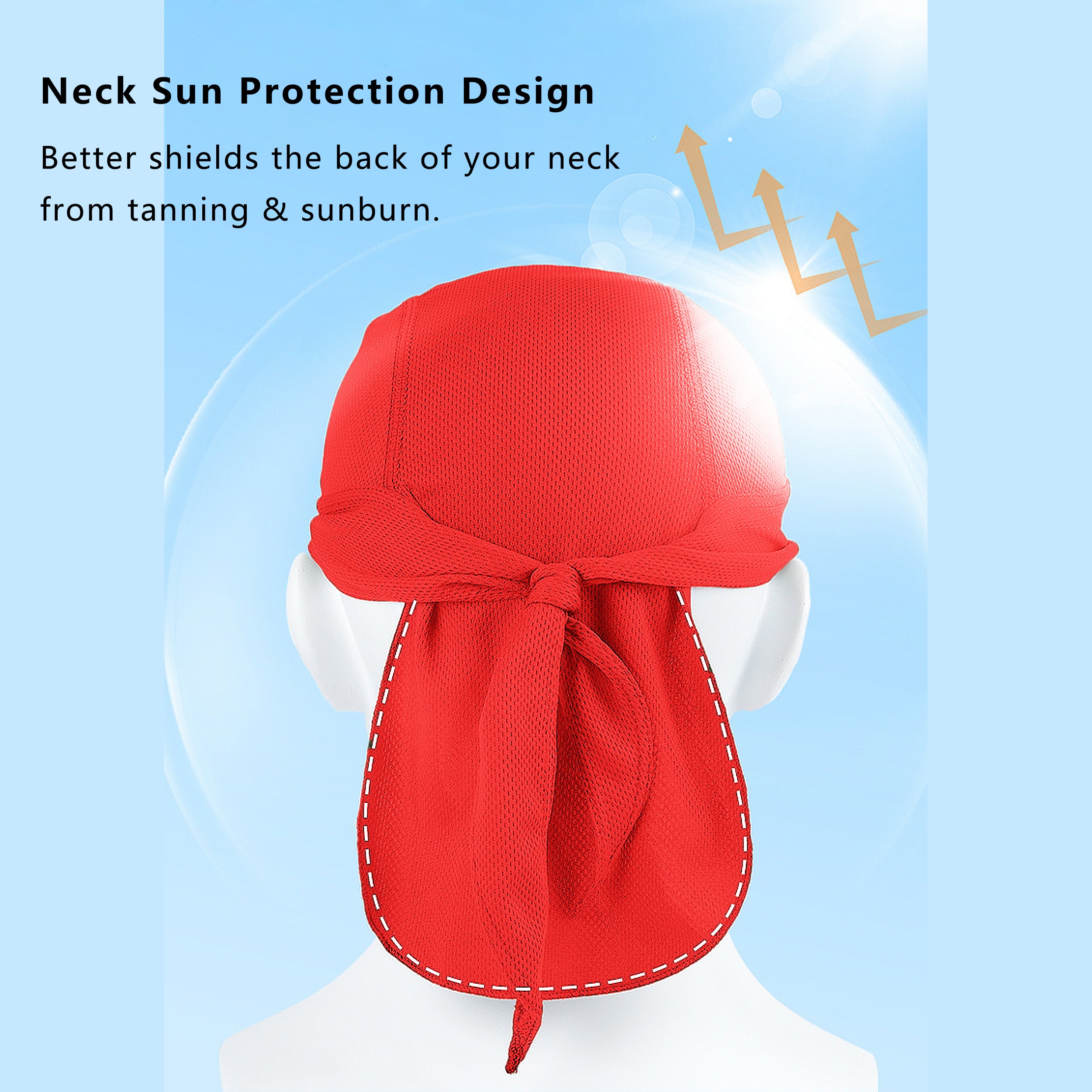 Anna-Kaci Sweat-Wicking Quick-Dry Skull Cap Cycling Hat Pirate Hat Bandana Head Wrap for Men and Women Sports