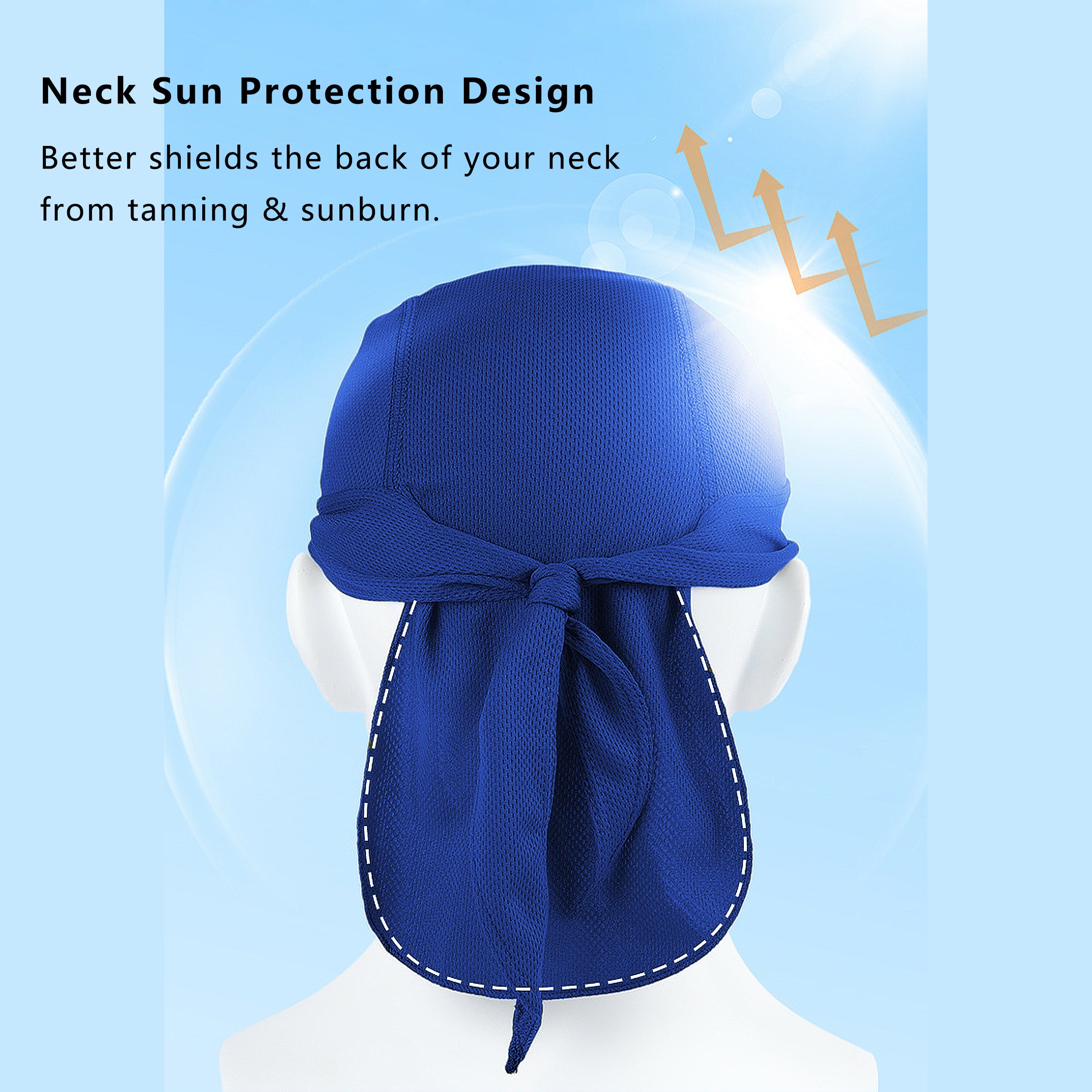 Anna-Kaci Sweat-Wicking Quick-Dry Skull Cap Cycling Hat Pirate Hat Bandana Head Wrap for Men and Women Sports