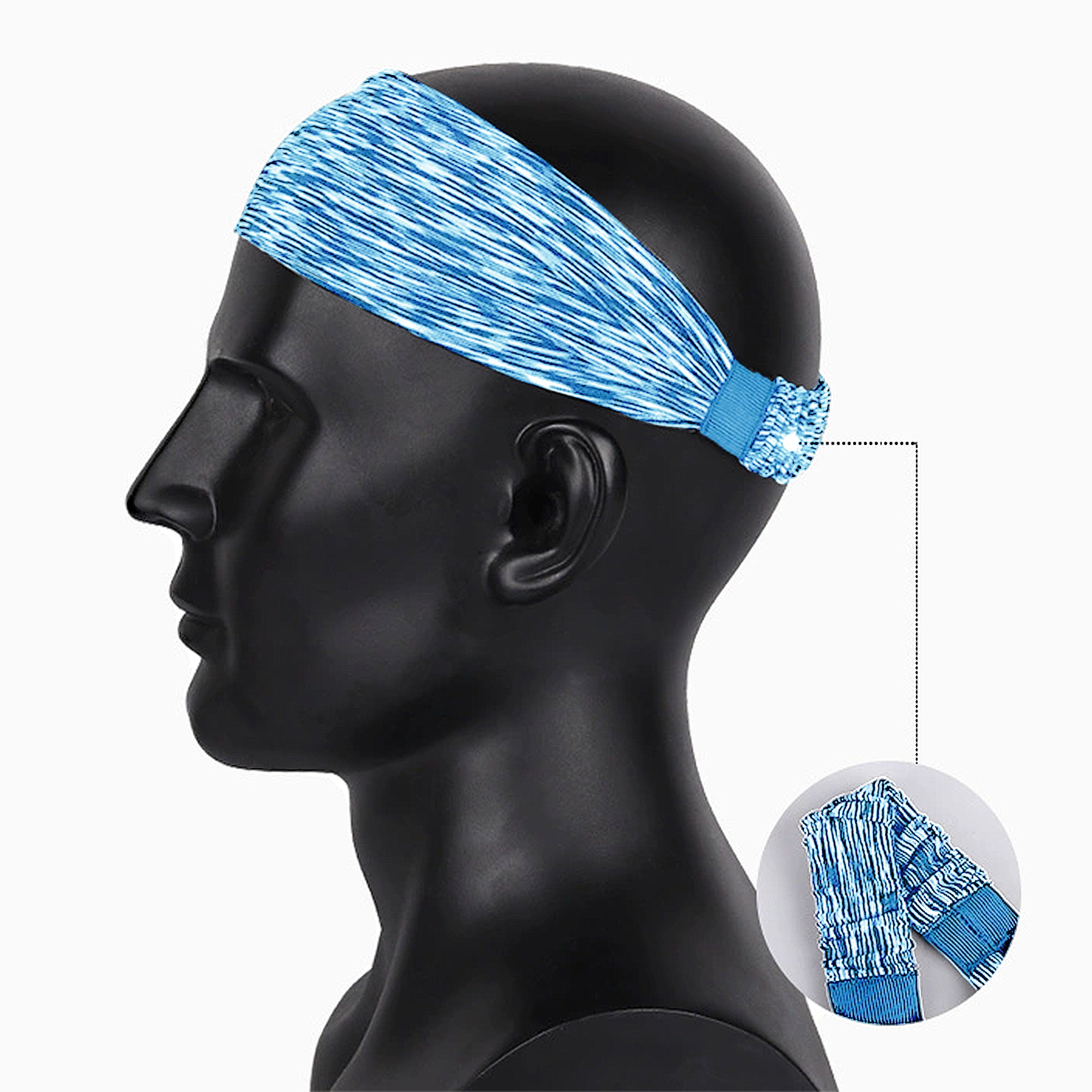Anna-Kaci Fashion Stretchy Headbands for Sports Running Yoga Workouts Moisture-Wicking Quick-Dry Unisex