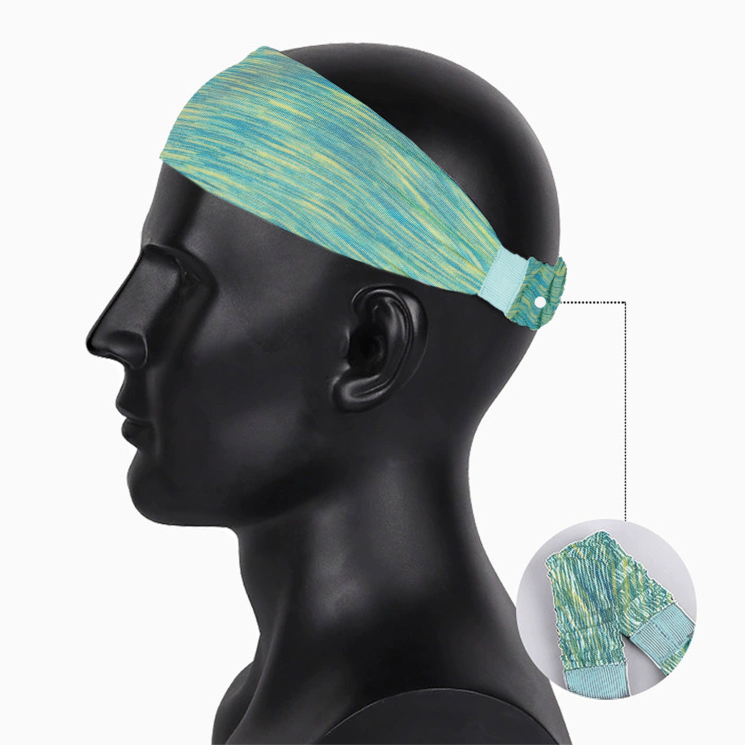 Anna-Kaci Fashion Stretchy Headbands for Sports Running Yoga Workouts Moisture-Wicking Quick-Dry Unisex