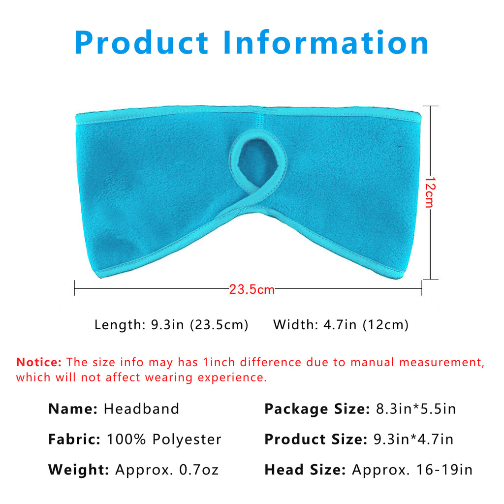 Anna-Kaci Women's Ponytail Fleece Headband Winter Ear Warmer Moisture-Wicking Windproof for Running Outdoor Sports