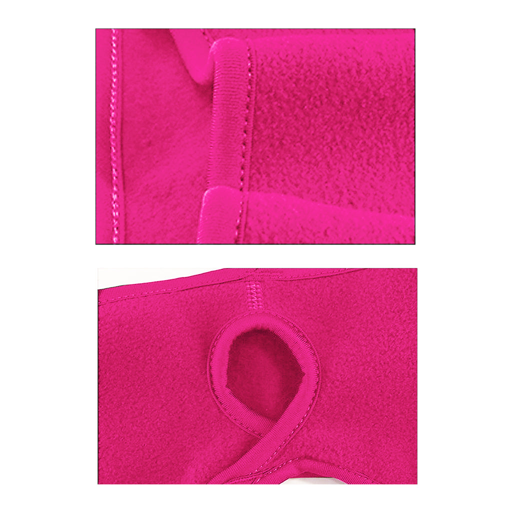 Anna-Kaci Women's Ponytail Fleece Headband Winter Ear Warmer Moisture-Wicking Windproof for Running Outdoor Sports
