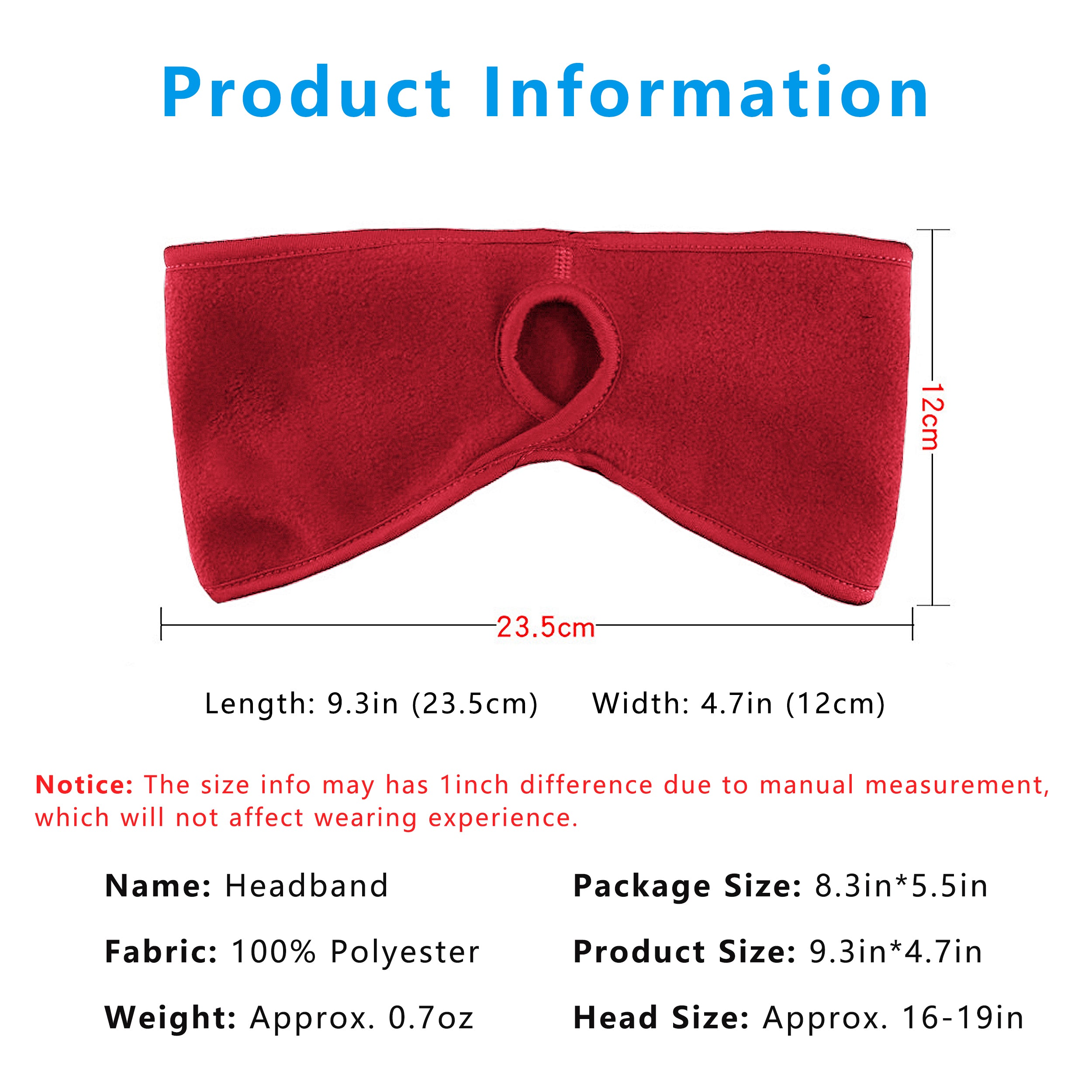 Anna-Kaci Women's Ponytail Fleece Headband Winter Ear Warmer Moisture-Wicking Windproof for Running Outdoor Sports