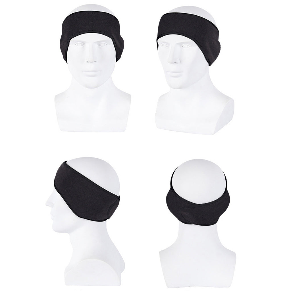 Anna-Kaci Winter Fleece Headband Adjustable Stretchy Ear Warmer Full Cover Sweatband Unisex - Velcro Design