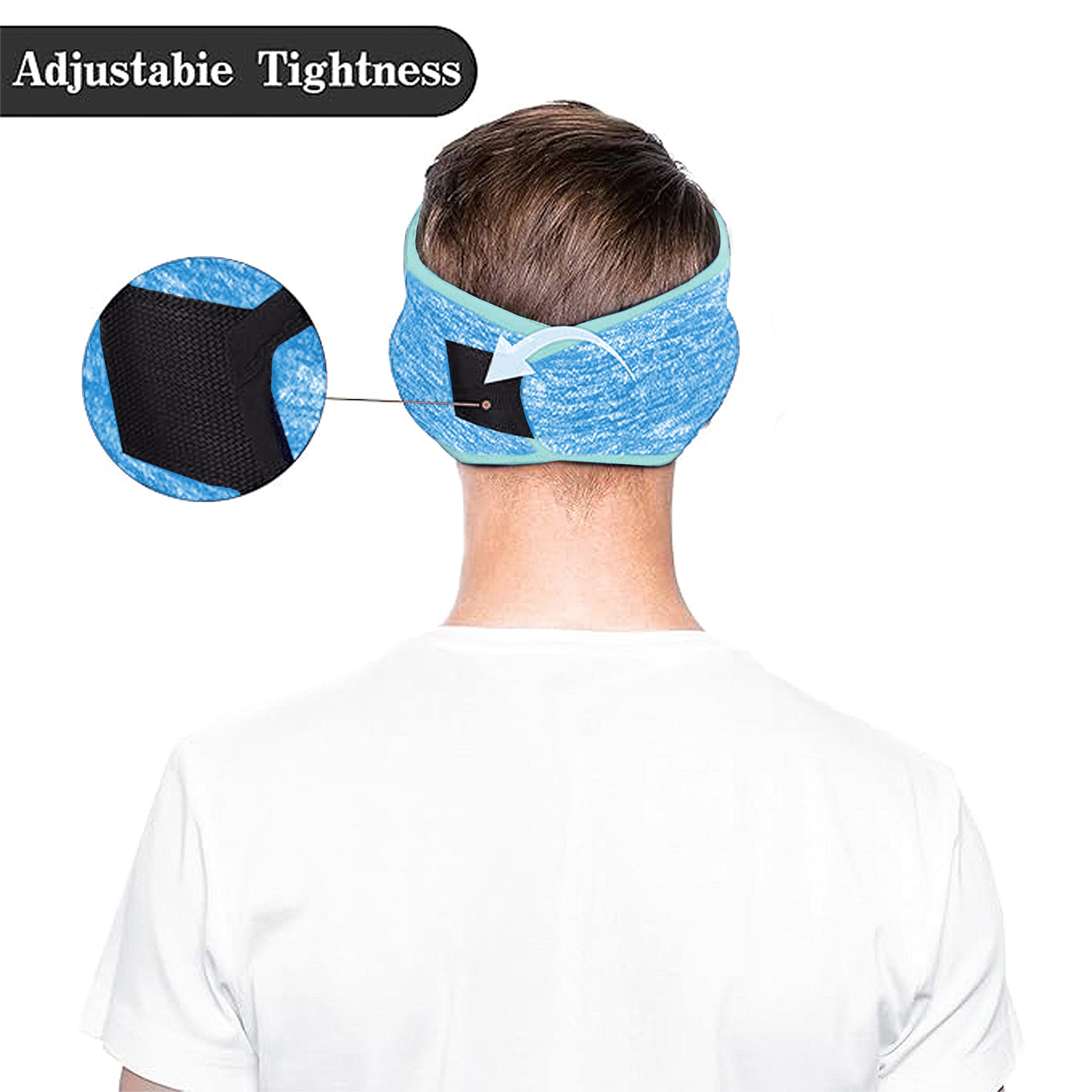 Anna-Kaci Winter Fleece Headband Adjustable Stretchy Ear Warmer Full Cover Sweatband Unisex - Velcro Design