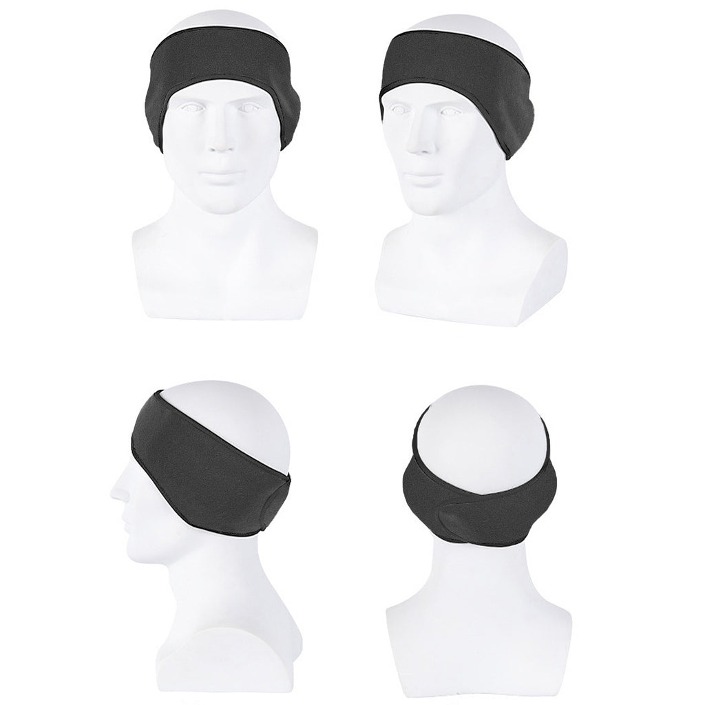 Anna-Kaci Winter Fleece Headband Adjustable Stretchy Ear Warmer Full Cover Sweatband Unisex - Velcro Design