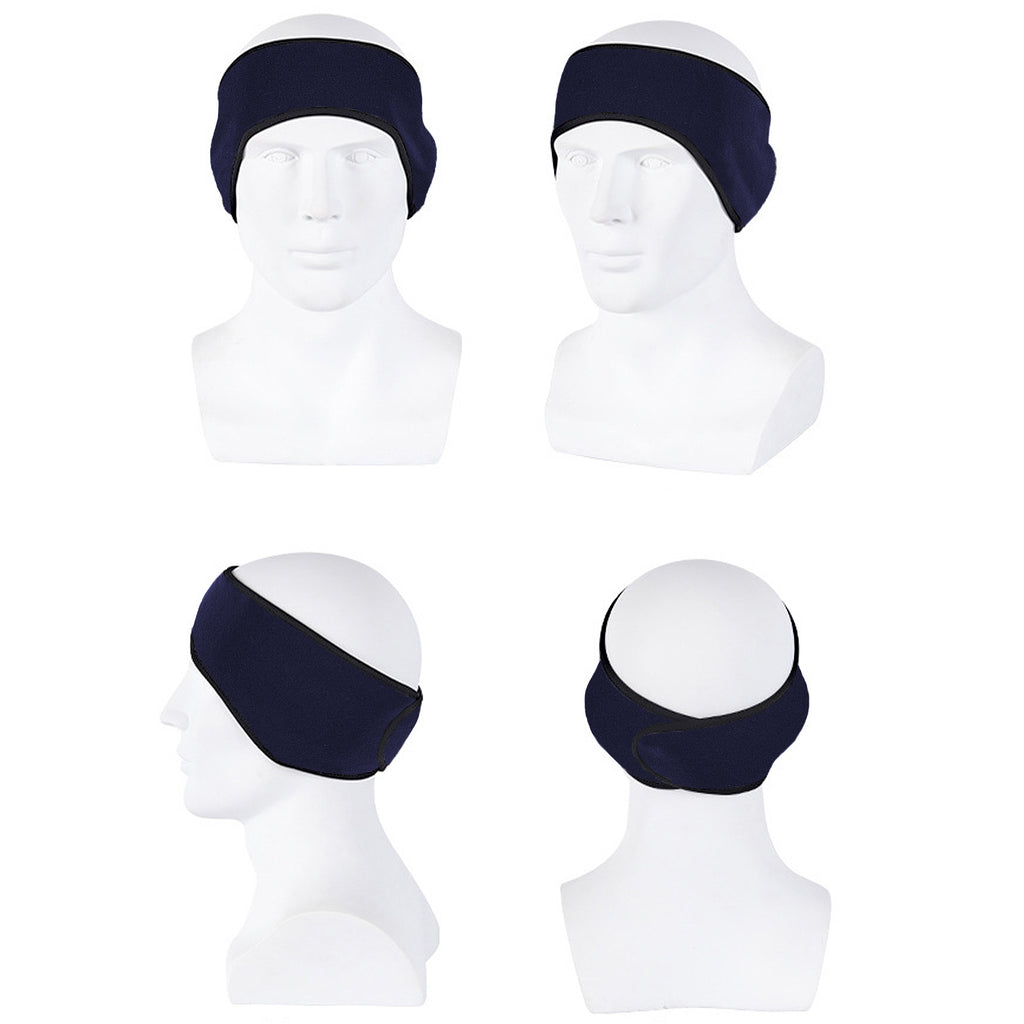 Anna-Kaci Winter Fleece Headband Adjustable Stretchy Ear Warmer Full Cover Sweatband Unisex - Velcro Design
