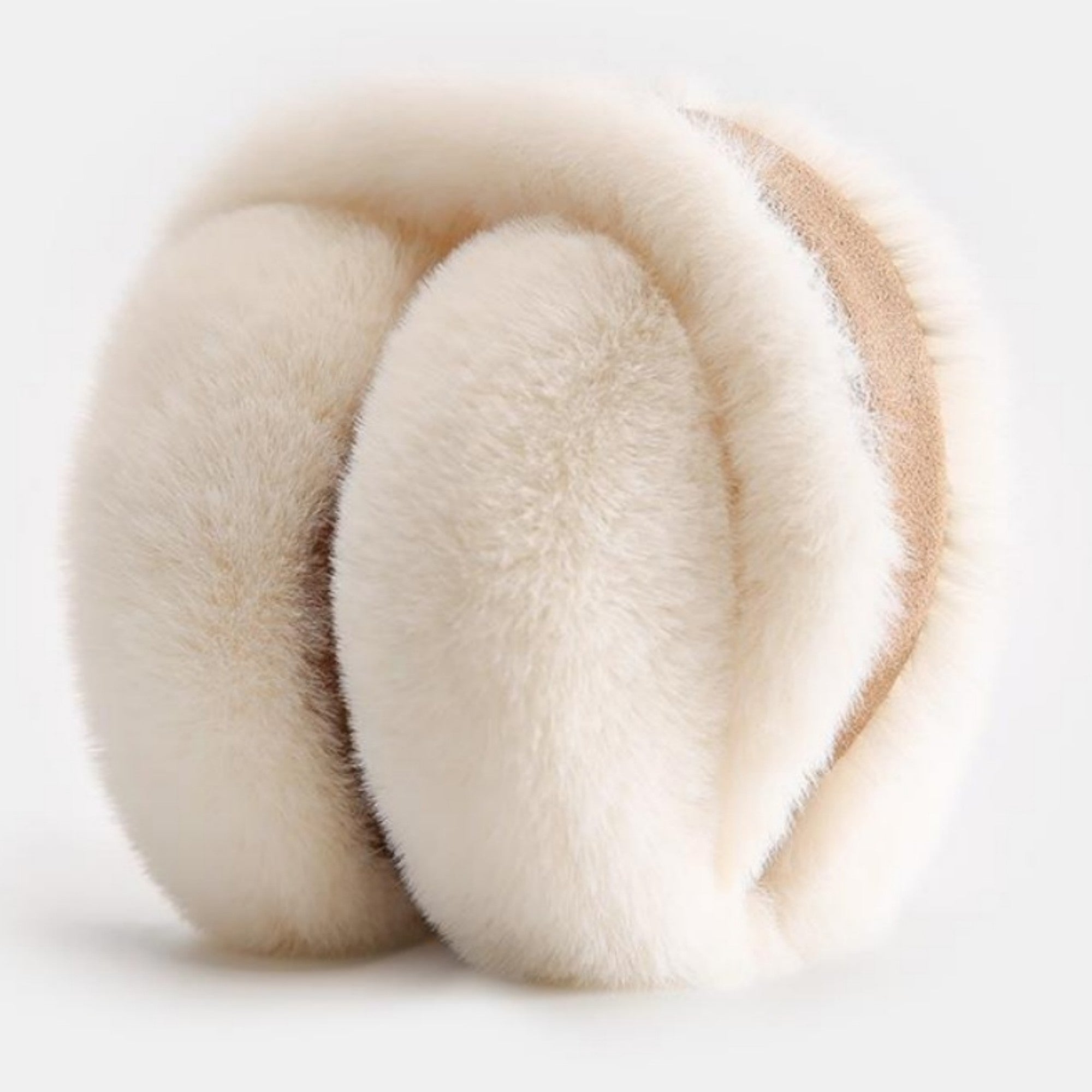 Anna-Kaci Women's Plush Faux Fur Earmuffs with Foldable Design and Soft Cushioned Ear Pads for Cold Weather Comfort