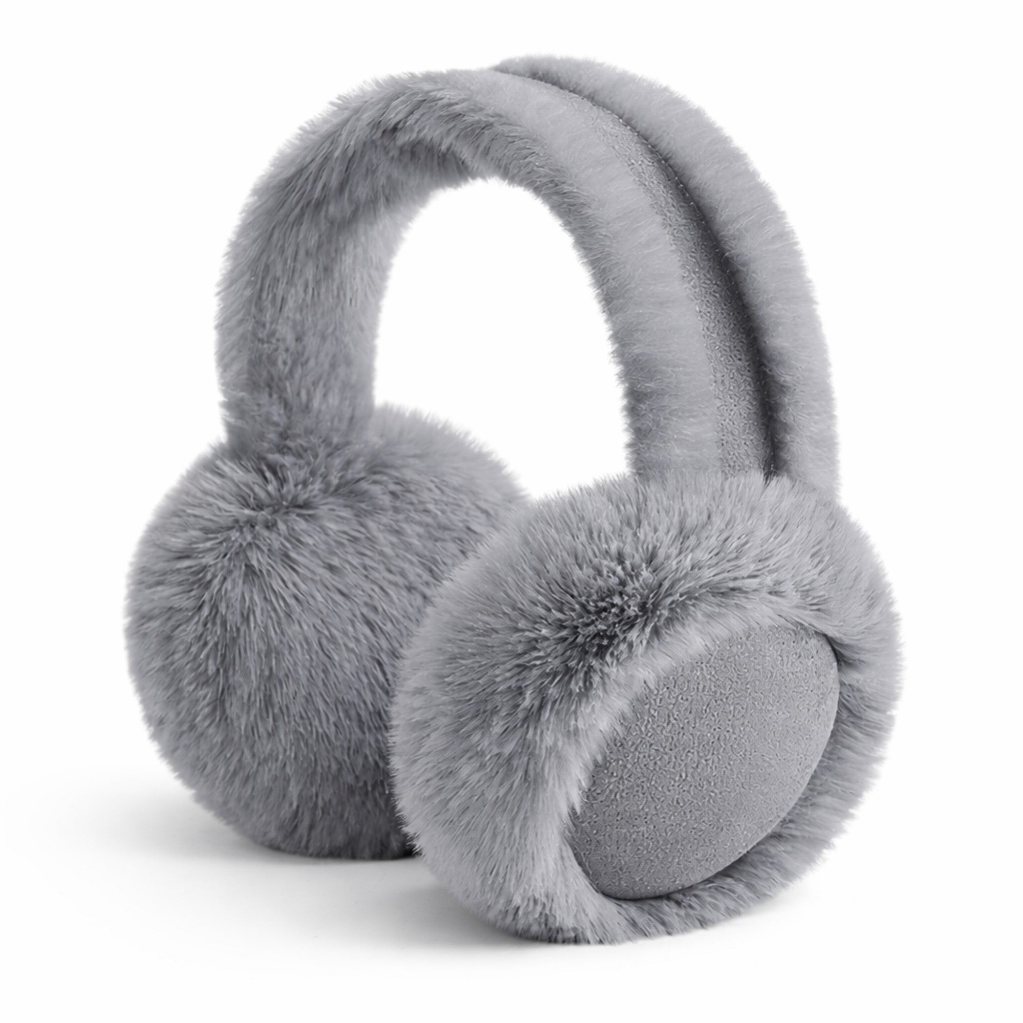 Anna-Kaci Women's Plush Faux Fur Earmuffs with Foldable Design and Soft Cushioned Ear Pads for Cold Weather Comfort