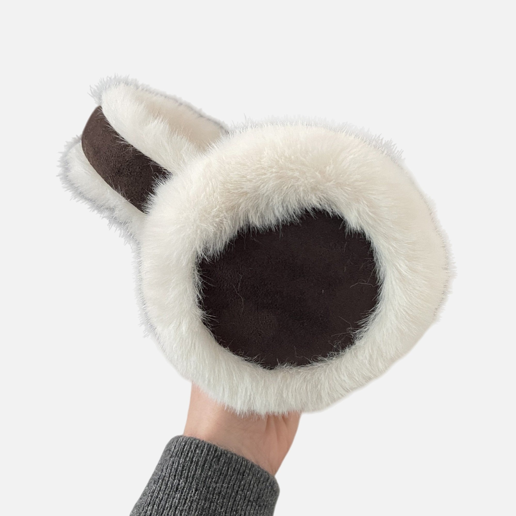 Anna-Kaci Women's Plush Faux Fur Earmuffs with Foldable Design and Soft Cushioned Ear Pads for Cold Weather Comfort