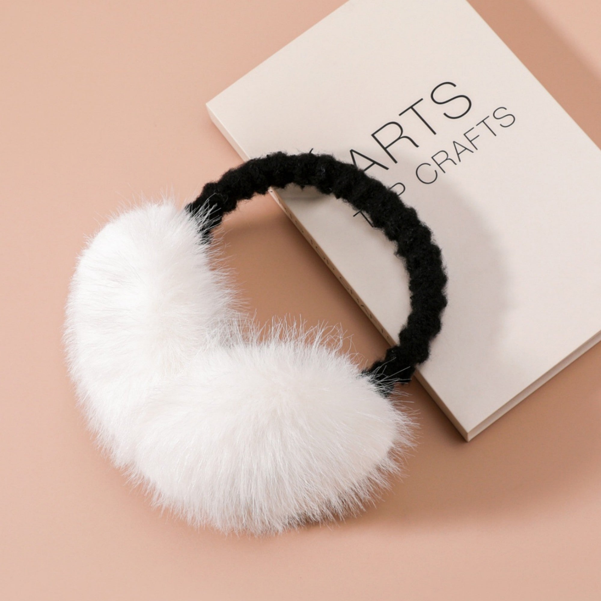 Anna-Kaci Women's Plush Faux Fur Foldable Earmuffs with Elastic Headband and Cushioned Ear Covers