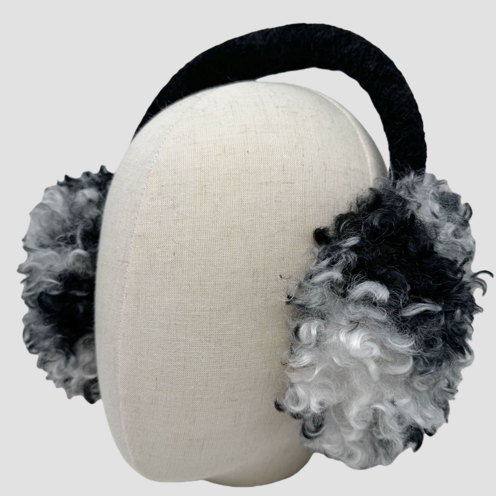 Anna-Kaci Women's High Pile Faux Shearling Foldable Earmuffs with Plush Cushioned Ear Covers and Soft Wrapped Headband