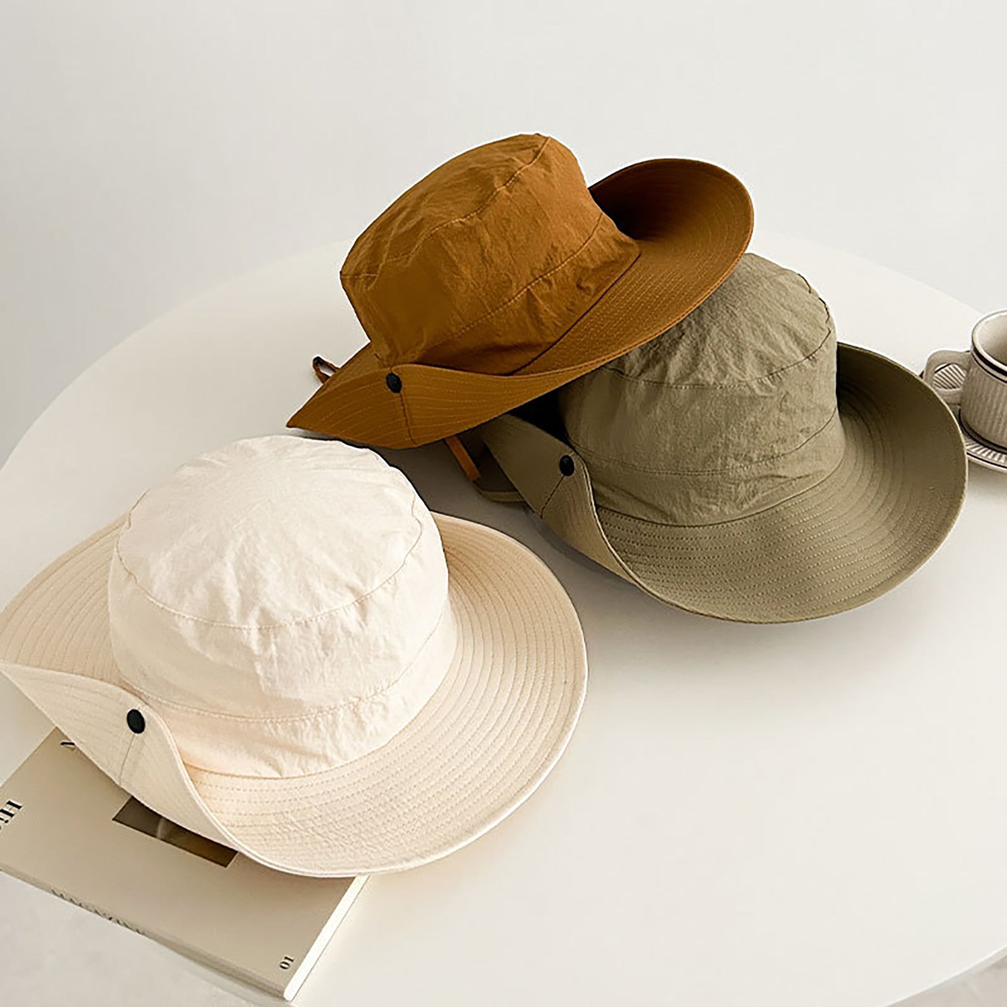 Anna-Kaci Lightweight Quick Dry Wide Brim Hiking Hat with Adjustable Chin Strap