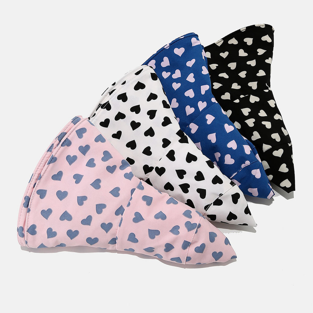 Anna-Kaci Womens Wide Brim Sun Hat with Valentine Heart Print Lightweight Packable Design