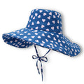Anna-Kaci Womens Wide Brim Sun Hat with Valentine Heart Print Lightweight Packable Design