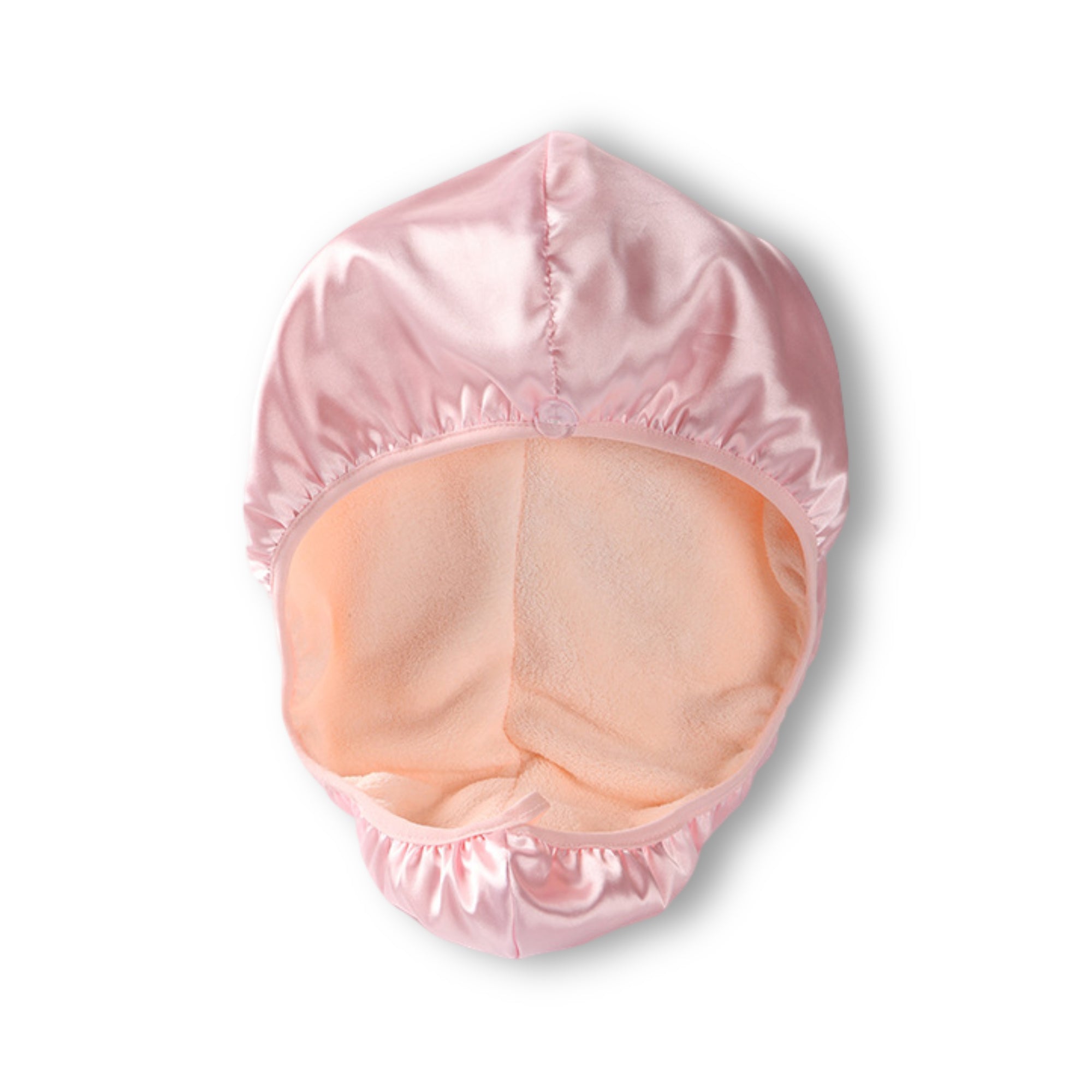 Anna-Kaci Soft Double Layer Hair Drying Cap with Secure Button Loop Closure