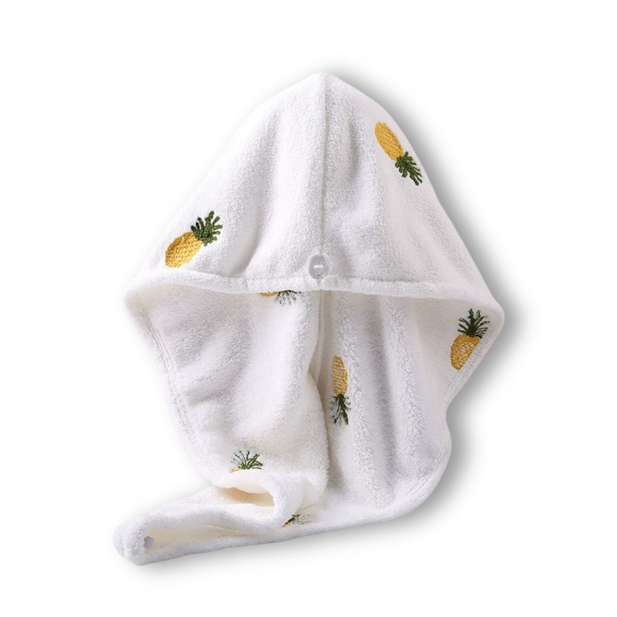 Anna-Kaci Soft Cute Hair Drying Towel Cap with Secure Button Loop for Fast Absorbent
