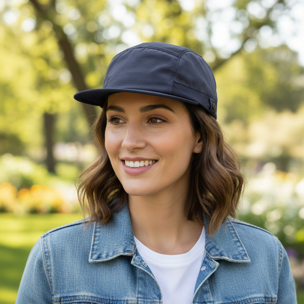 Anna-Kaci Quick Dry Short Brim Baseball Cap With Sunglasses Holder Lightweight Hat