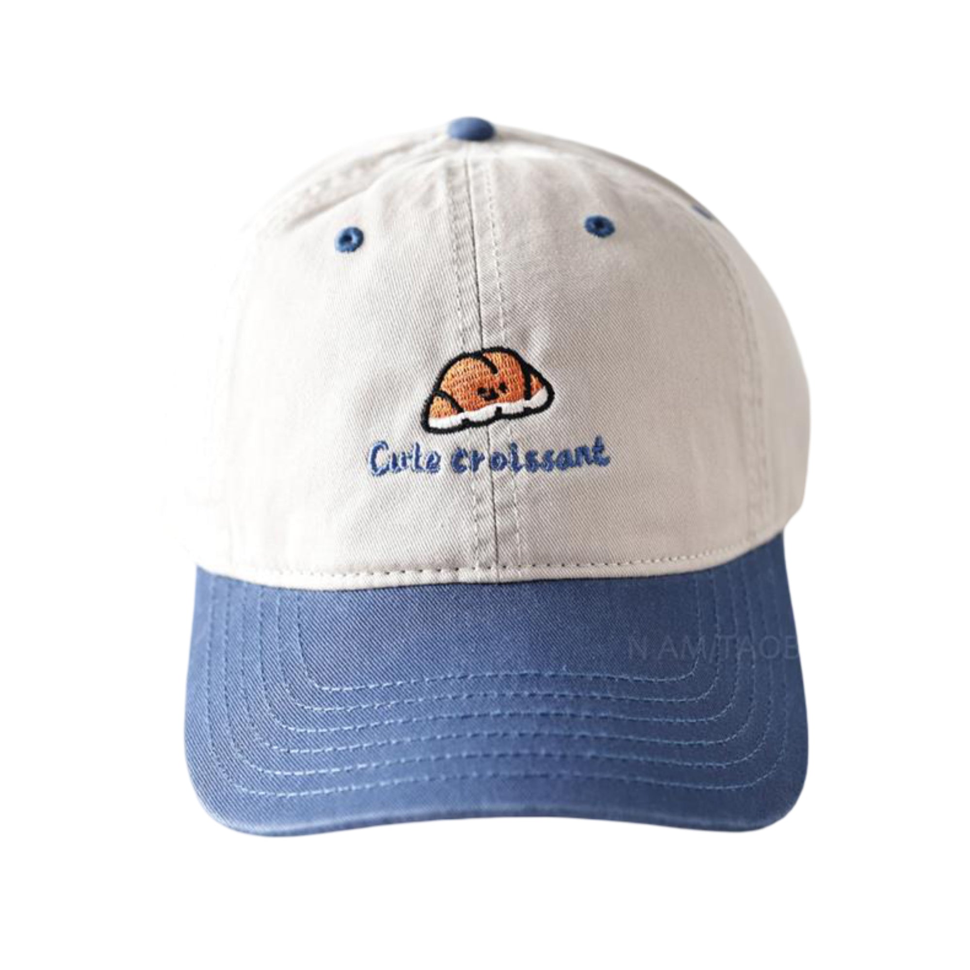 Anna-Kaci Embroidered Croissant Baseball Cap Adjustable Baseball Hat