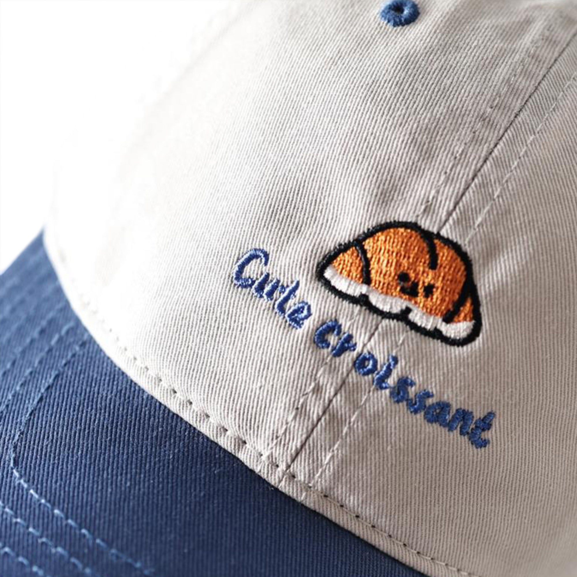 Anna-Kaci Embroidered Croissant Baseball Cap Adjustable Baseball Hat